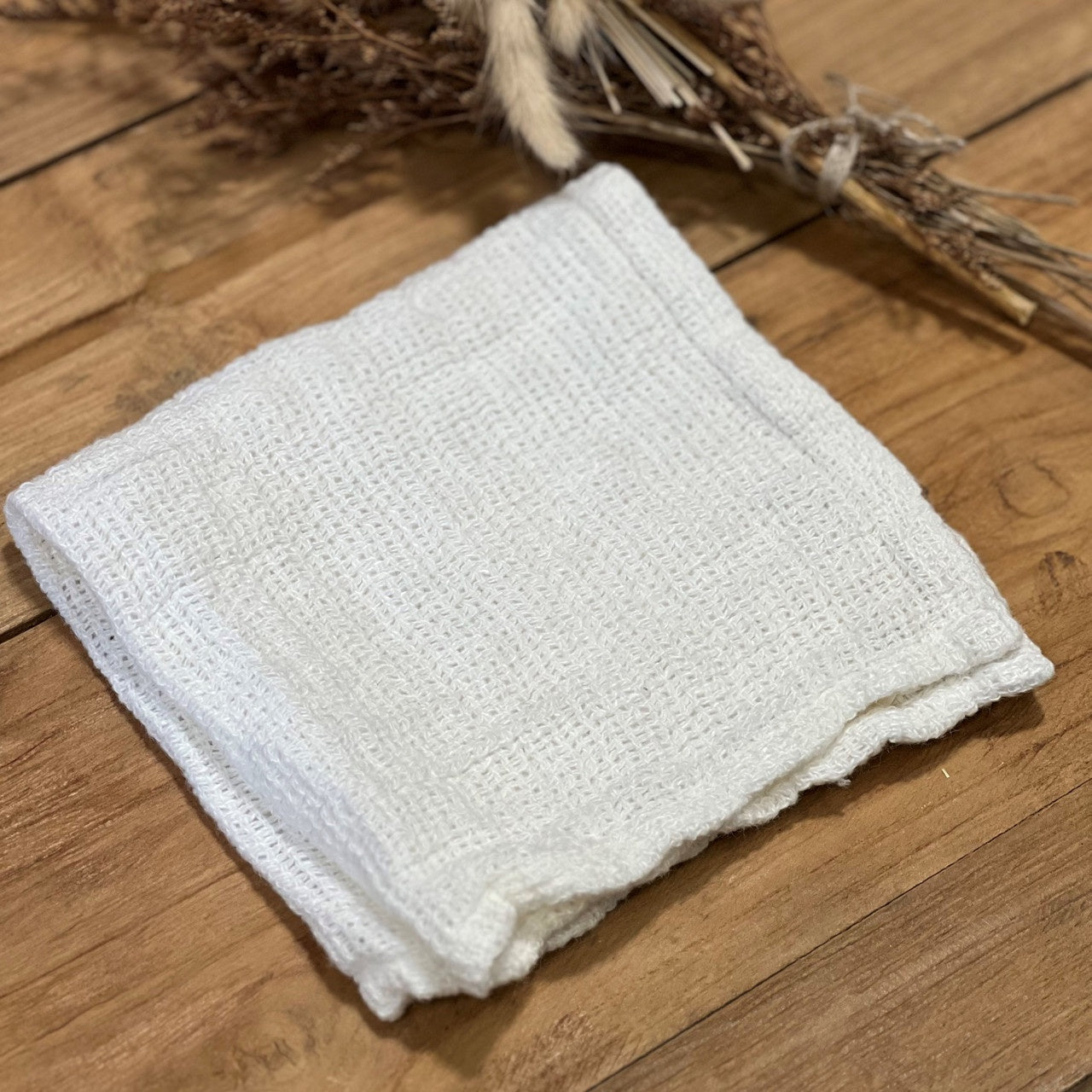 AUDREY HEAVY MESH WASH CLOTH IN OPTIC WHITE