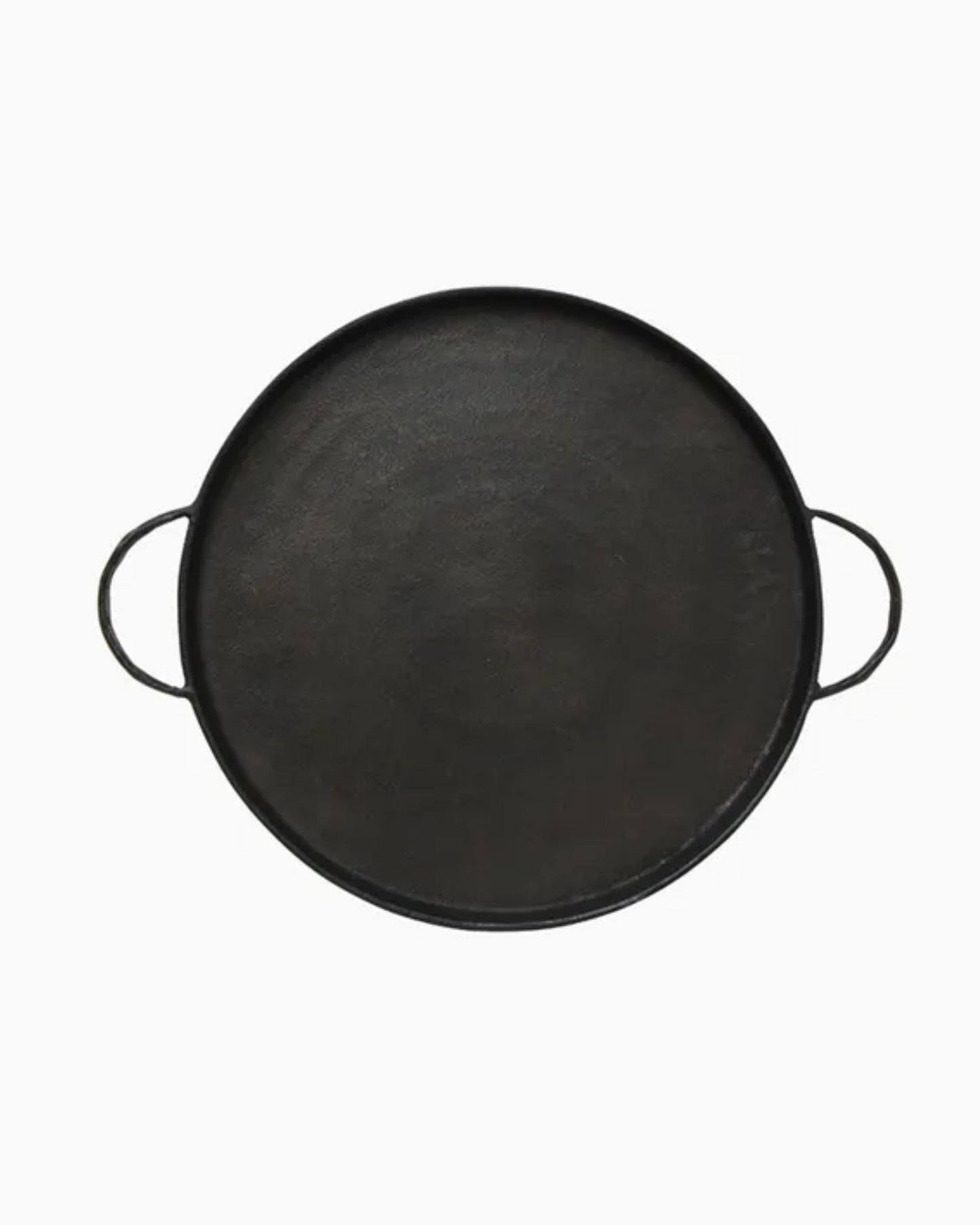 BALTON ROUND IRON TRAY WITH HANDLES
