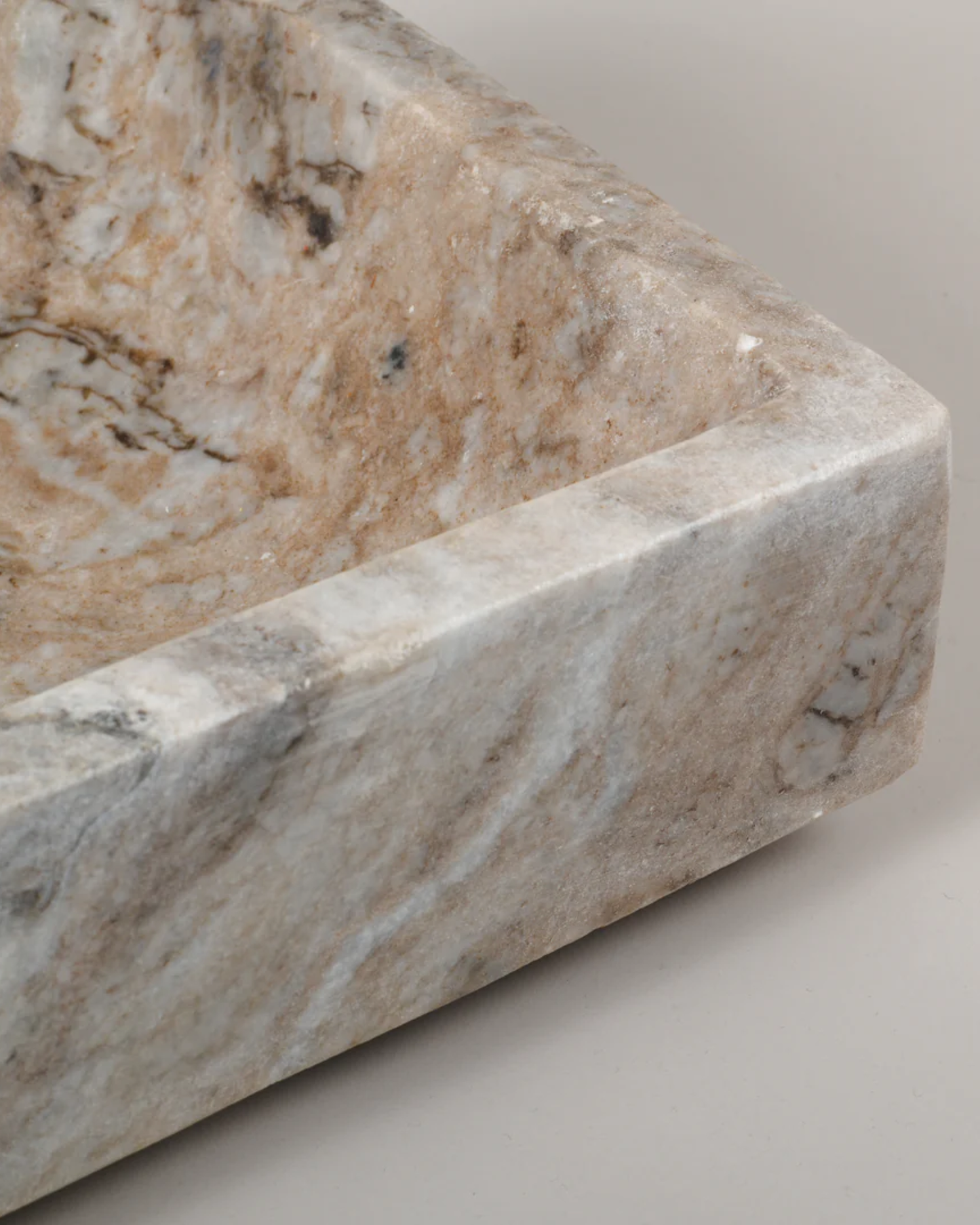 BEIGE RECTANGLE MARBLE DISH