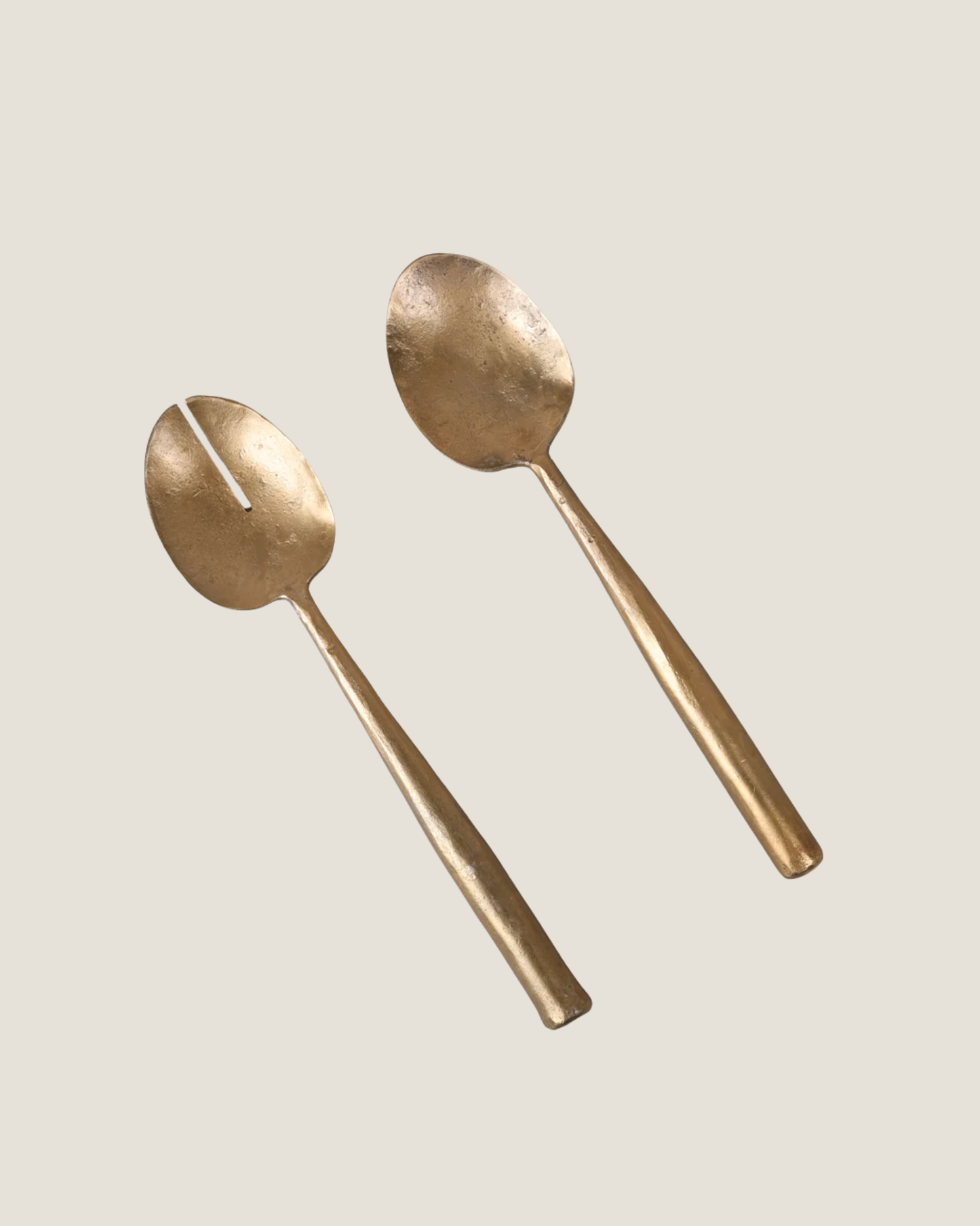 BRASS FORGED SALAD SERVERS