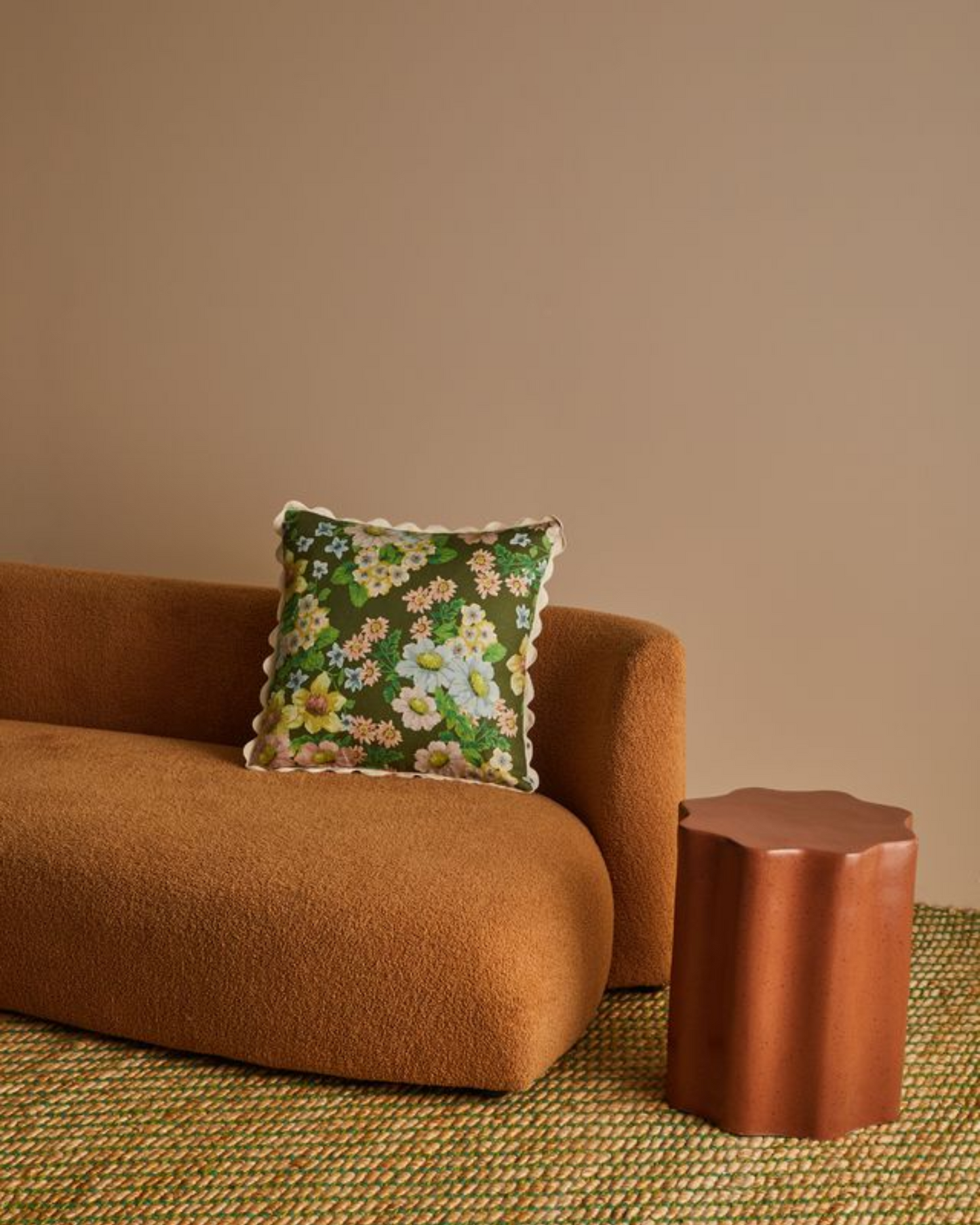 BUTTERCUP - OLIVE CUSHION COVER 50x50