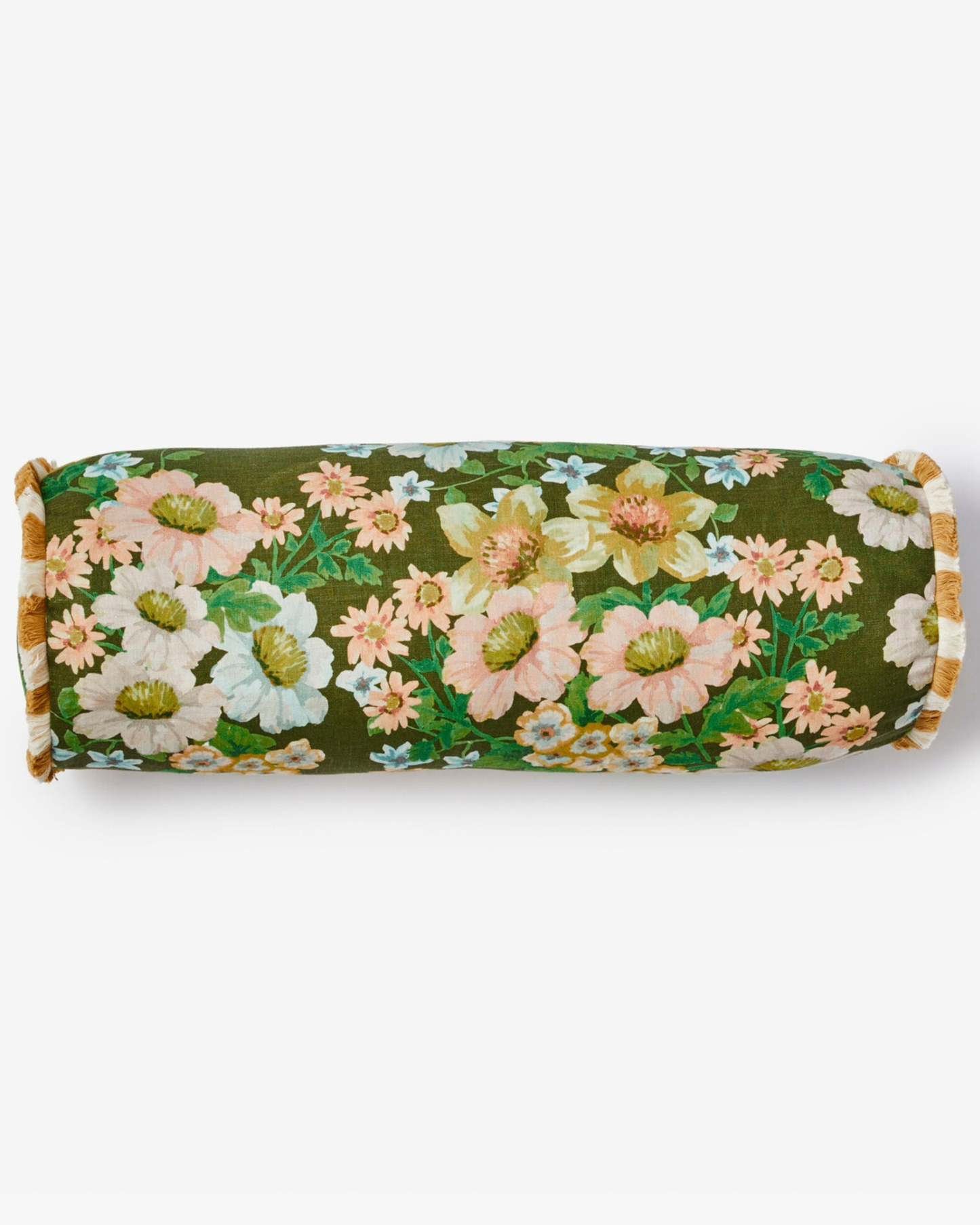 BUTTERCUP - OLIVE LINEN BOLSTER