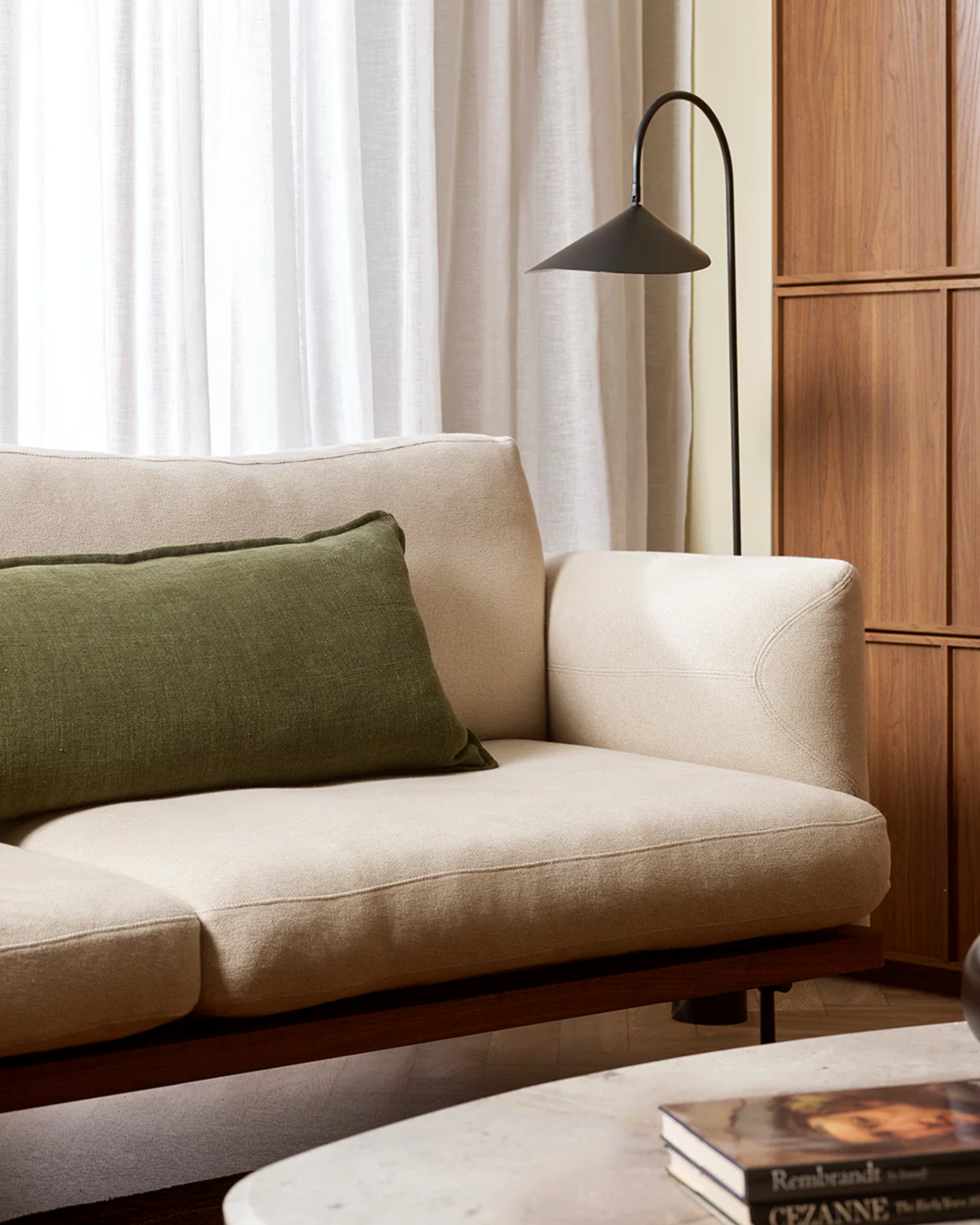 FLAXMILL LODGE CUSHION - WINTER MOSS