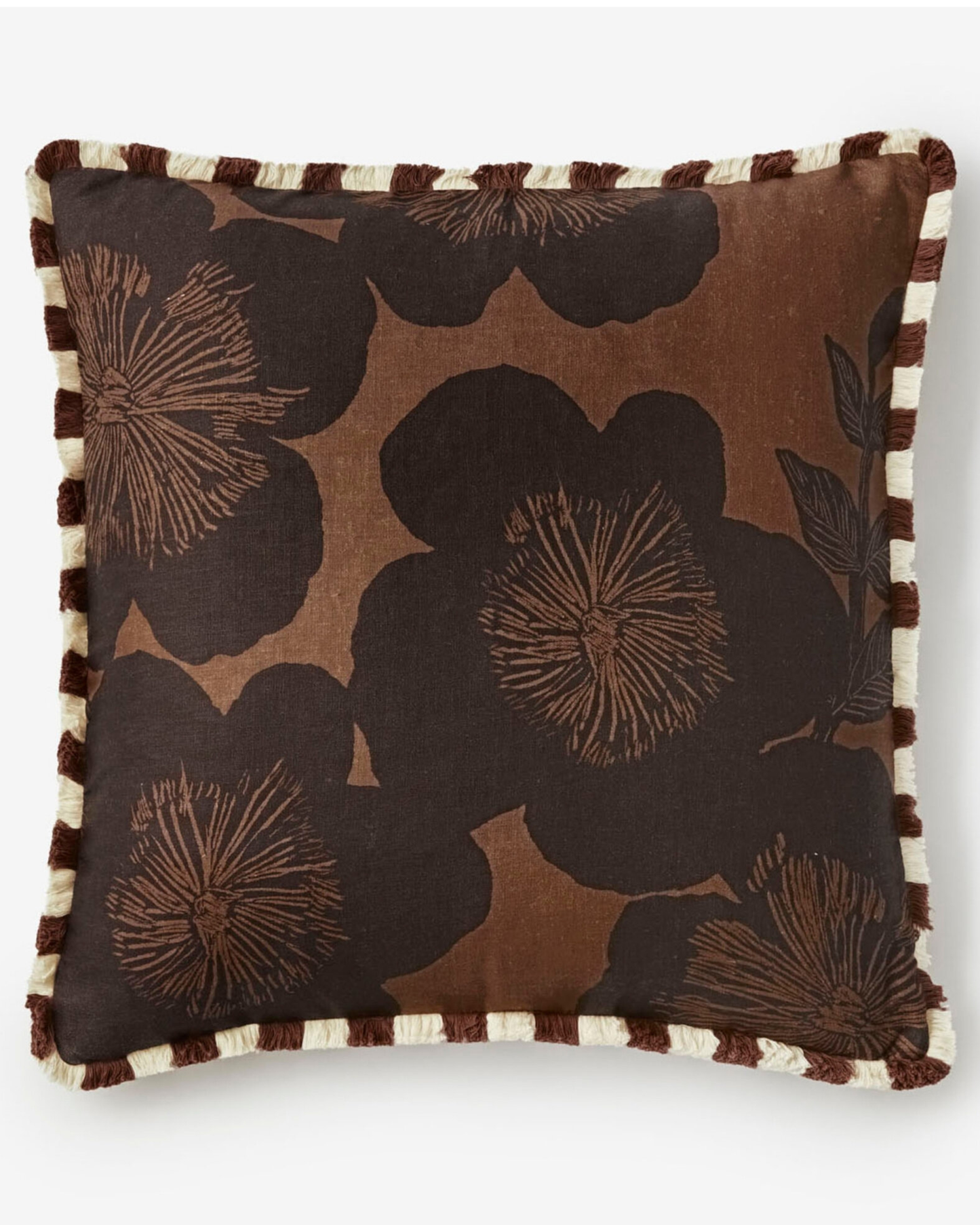 JARDIN - BROWN CUSHION COVER 60x60