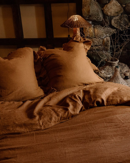 LE LIN TOFFEE DUVET