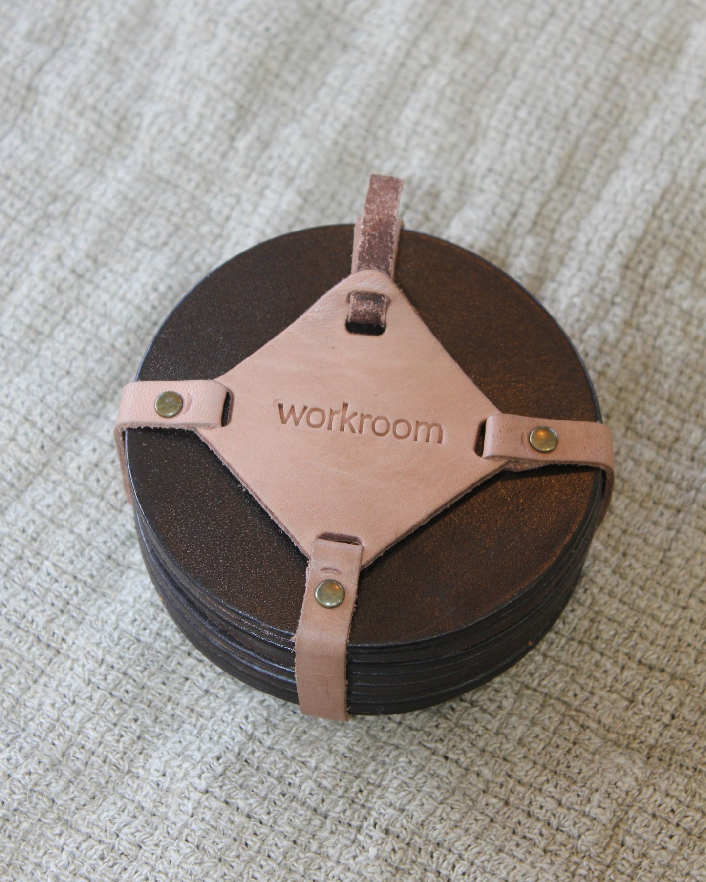 Workroom Leather Coasters