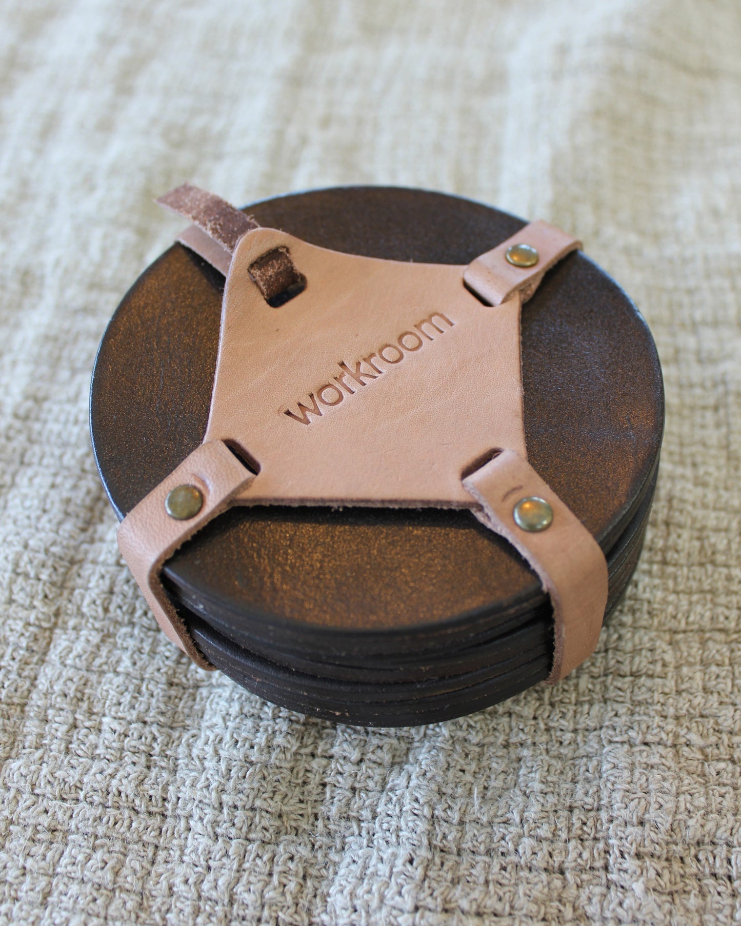 Workroom Leather Coasters