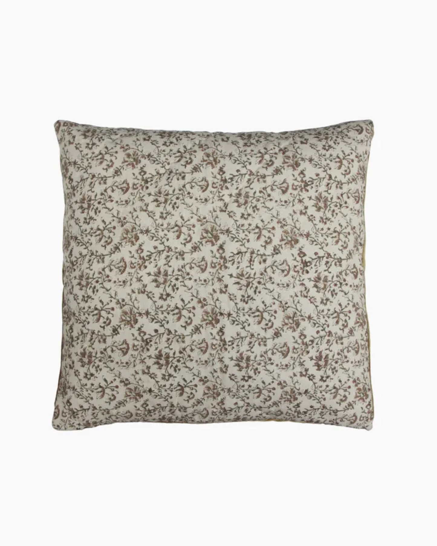 LILIBETH HANDBLOCK VELVET EURO COVER - OLIVE