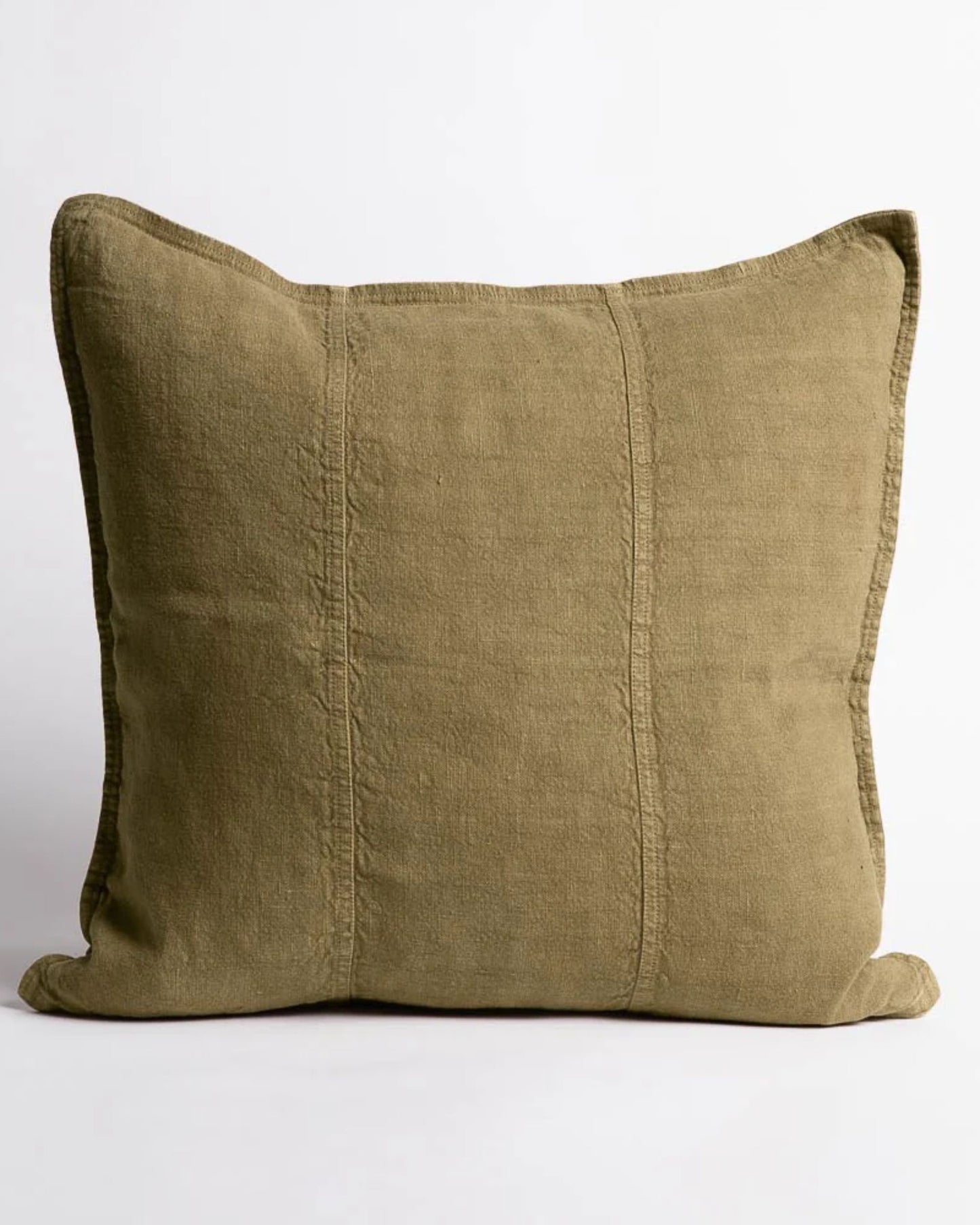 Luca Linen Cushion - Olive