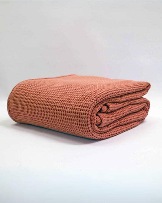 NEW BLISS STONEWASHED BLANKET - CARAMEL
