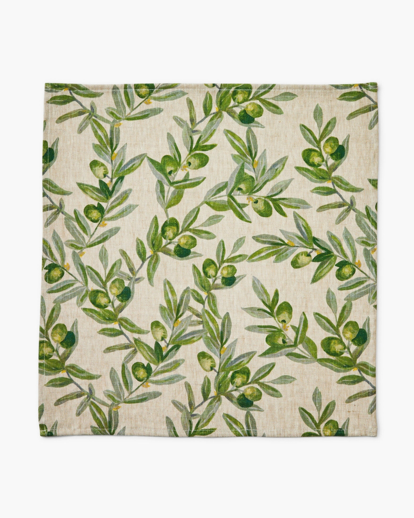OLIVE GREEN LINEN NAPKIN SET