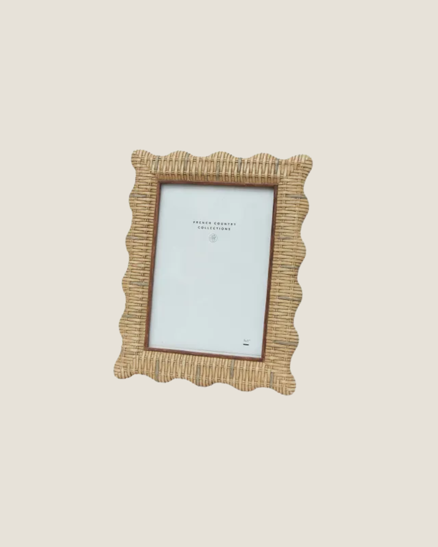 RATTAN WAVY PHOTO FRAME - 5 X 7