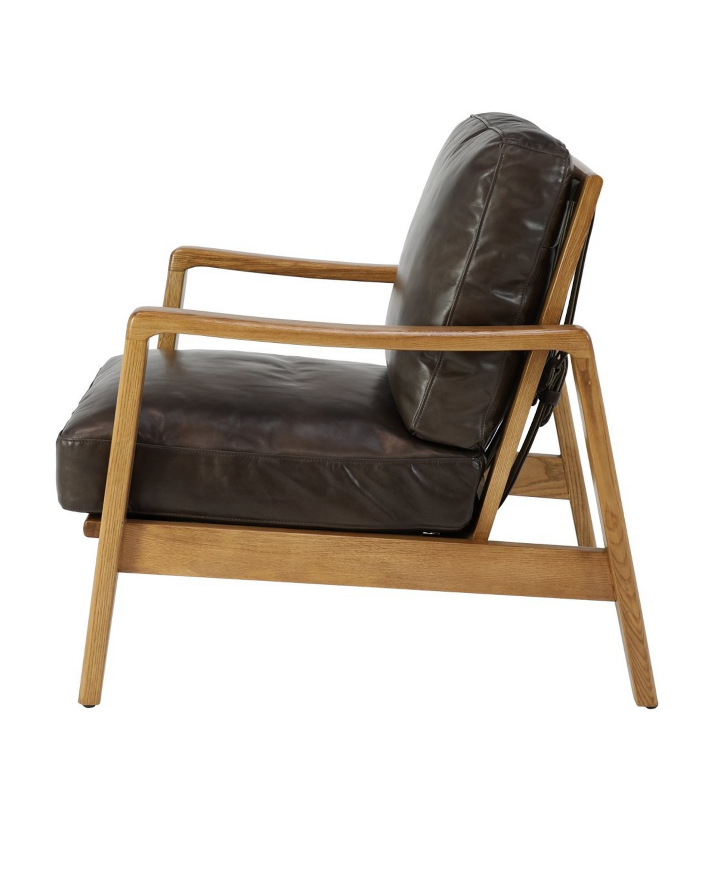 REID ARMCHAIR - BROWN LEATHER