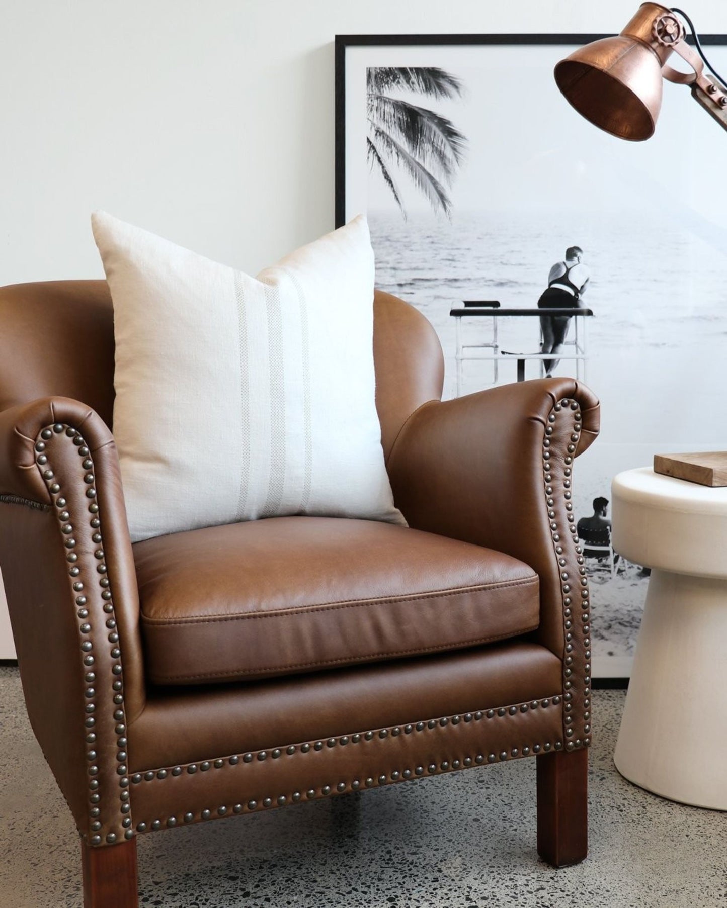 RHODES LEATHER ARMCHAIR