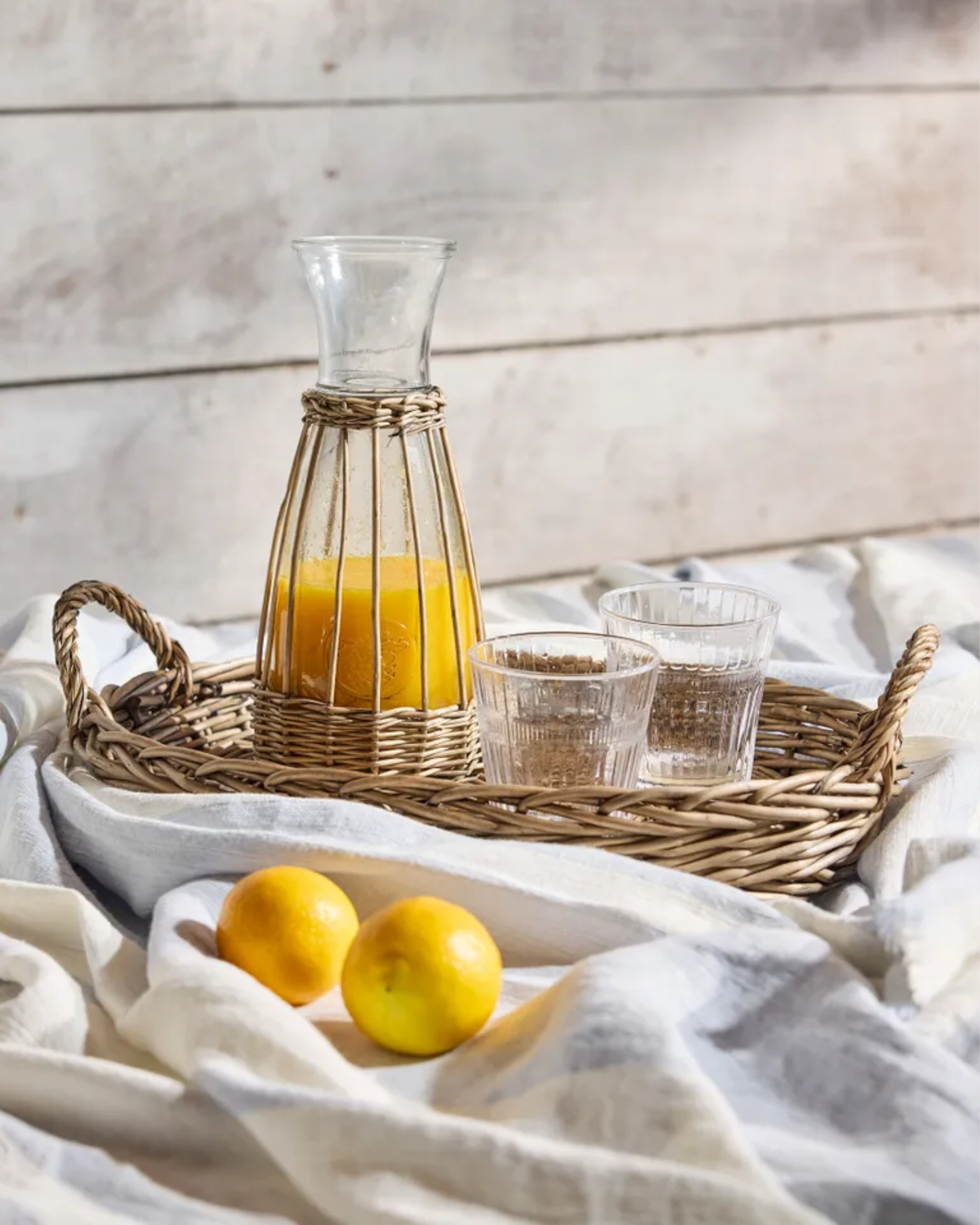 RIVIERA OVAL WICKER TRAY - MEDIUM