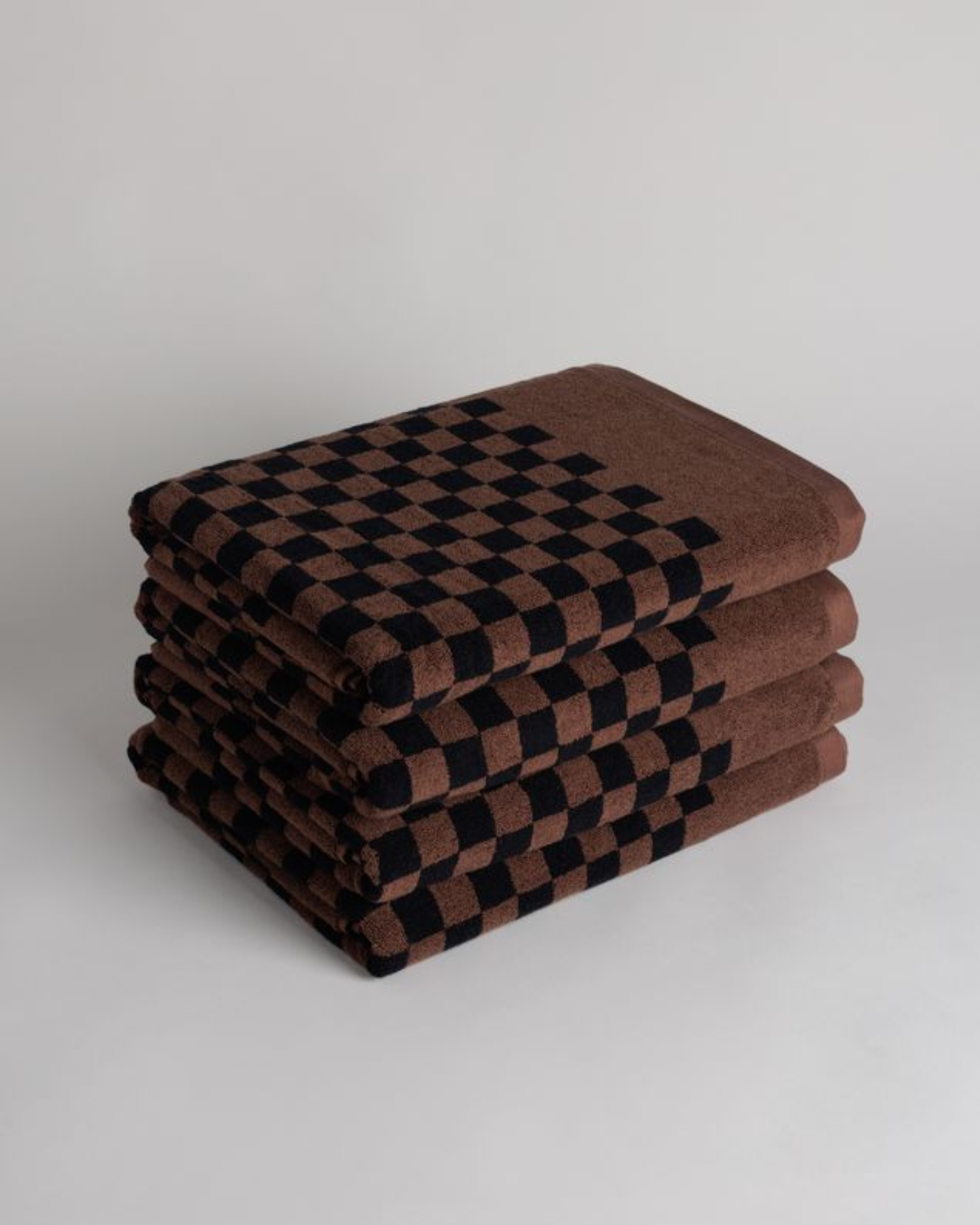 ROMAN POOL TOWEL - TABAC & NOIR
