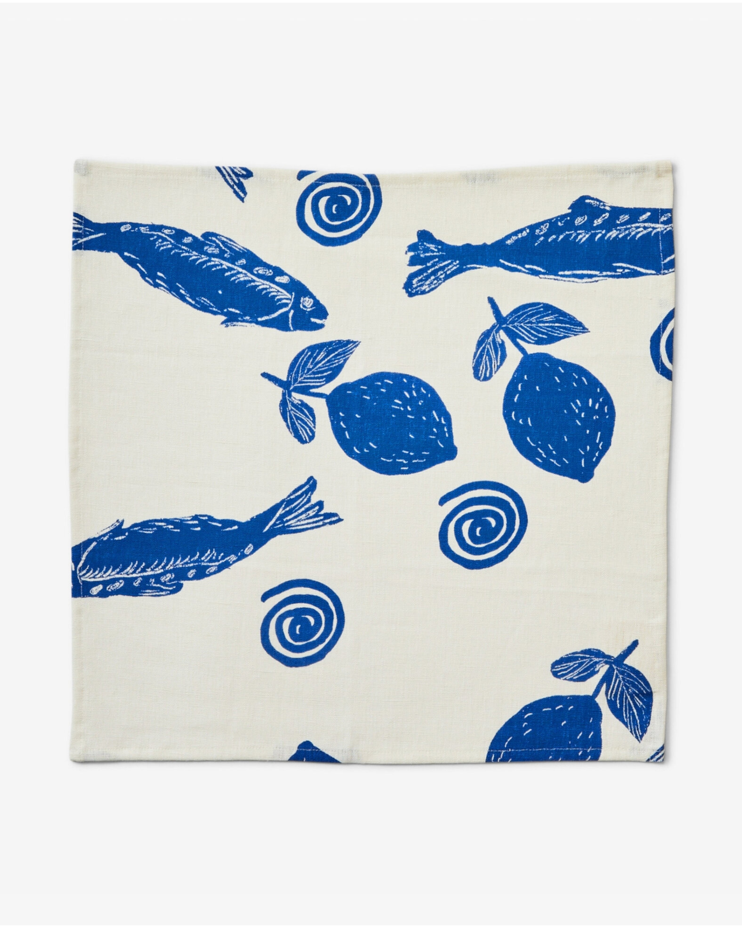 SARDINES NAPKINS SET - BLUE