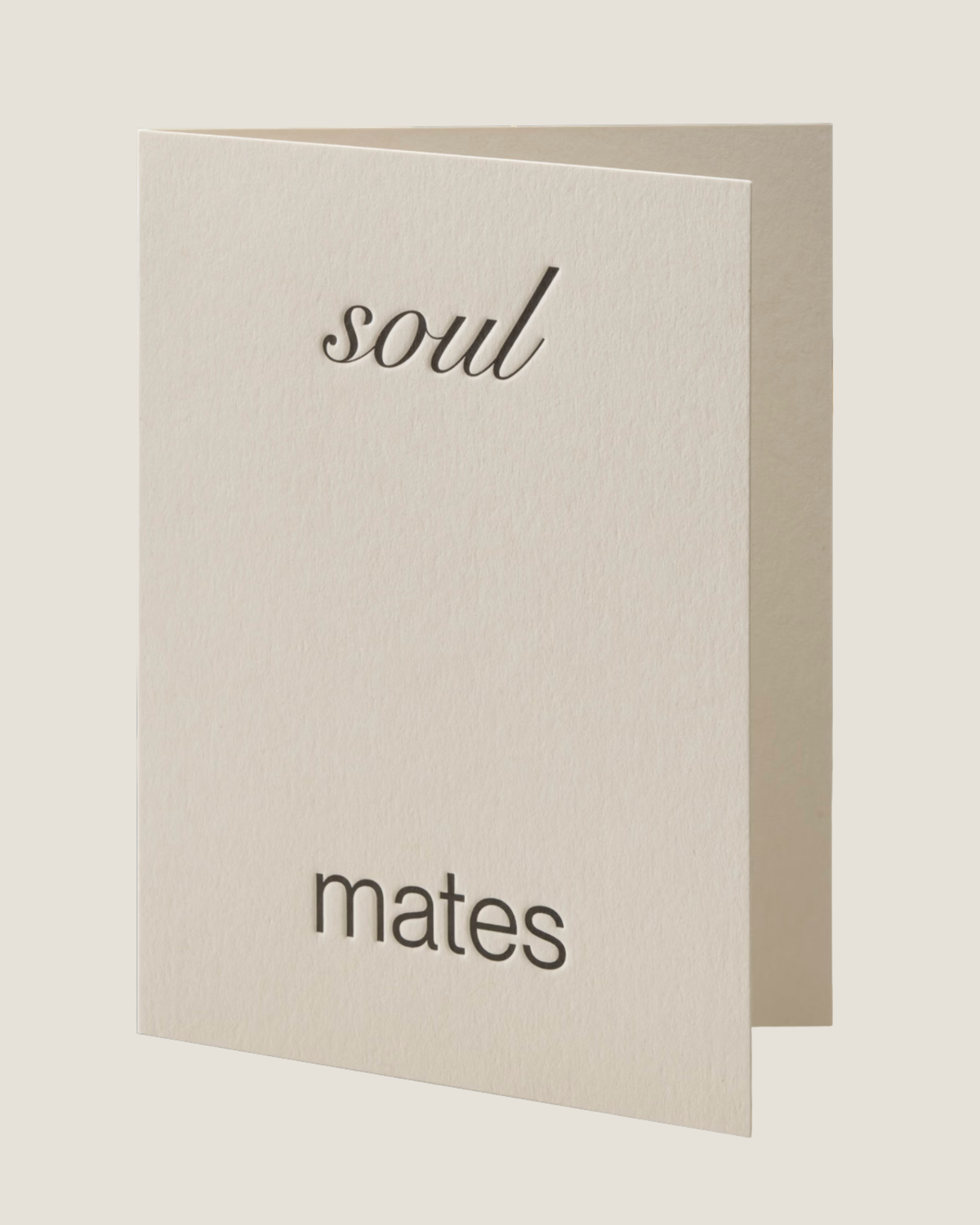 SOUL MATES - SHORT TALK GREETING CARD