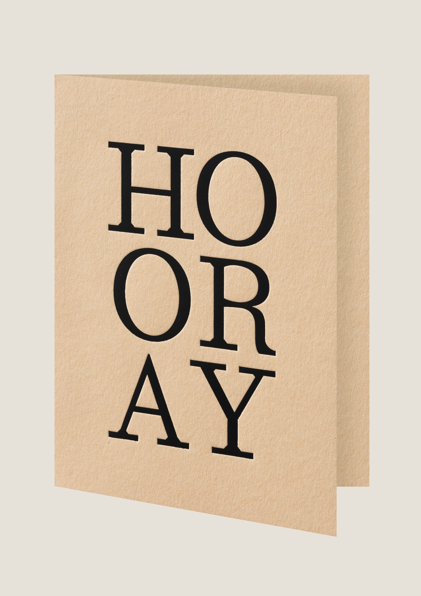 HOORAY - SHORT TALK GREETING CARD