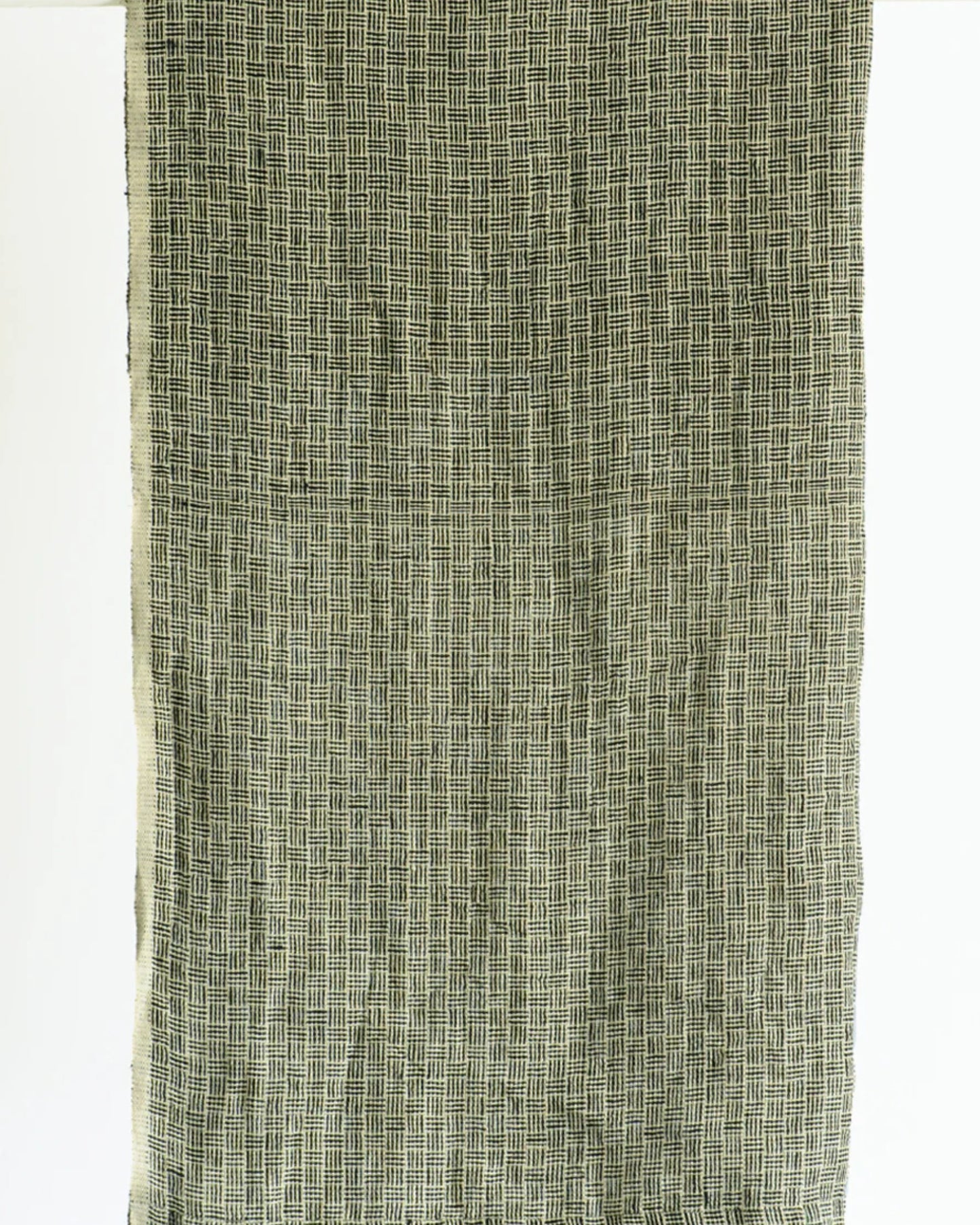 TEA TOWEL - NATURAL STRIPE CHECK