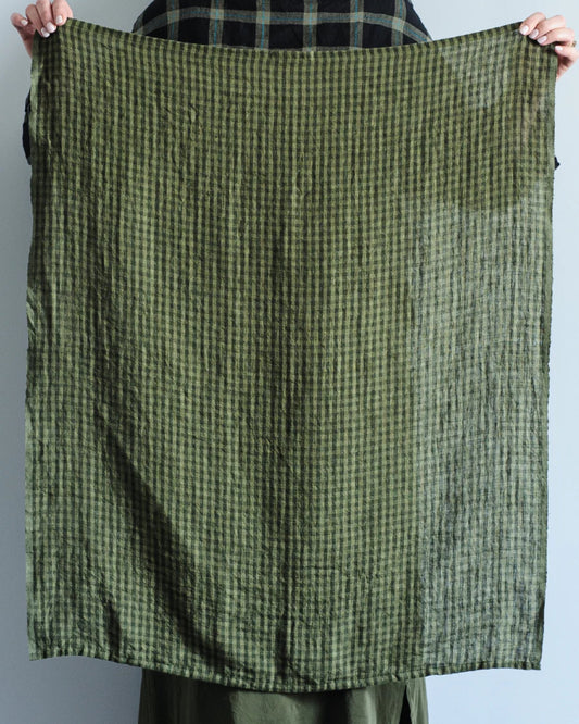 TEA TOWEL - SAGE CHECK