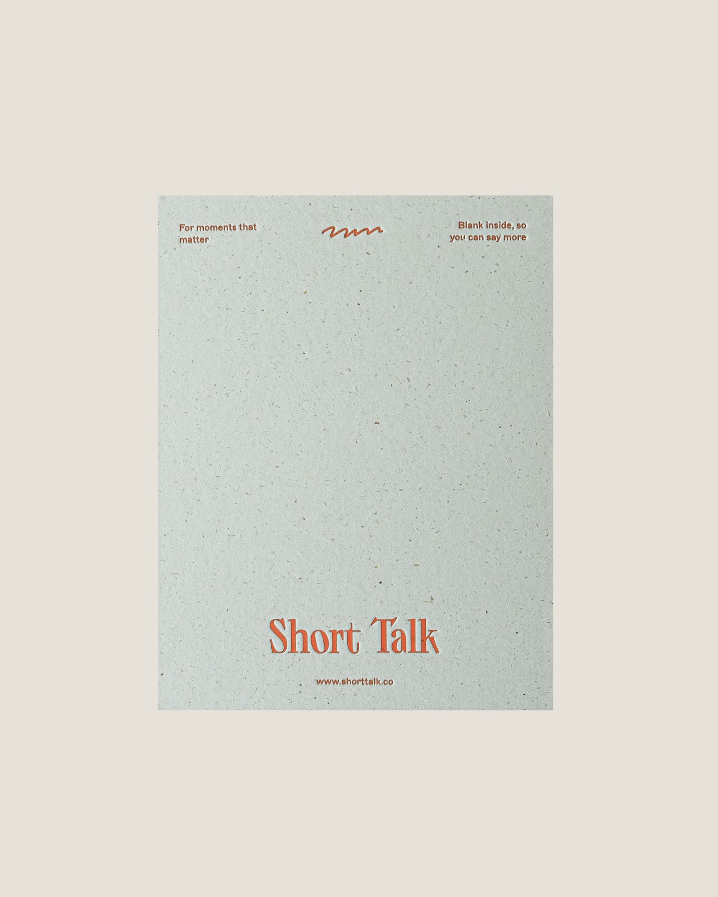 THANKFUL - SHORT TALK GREETING CARD