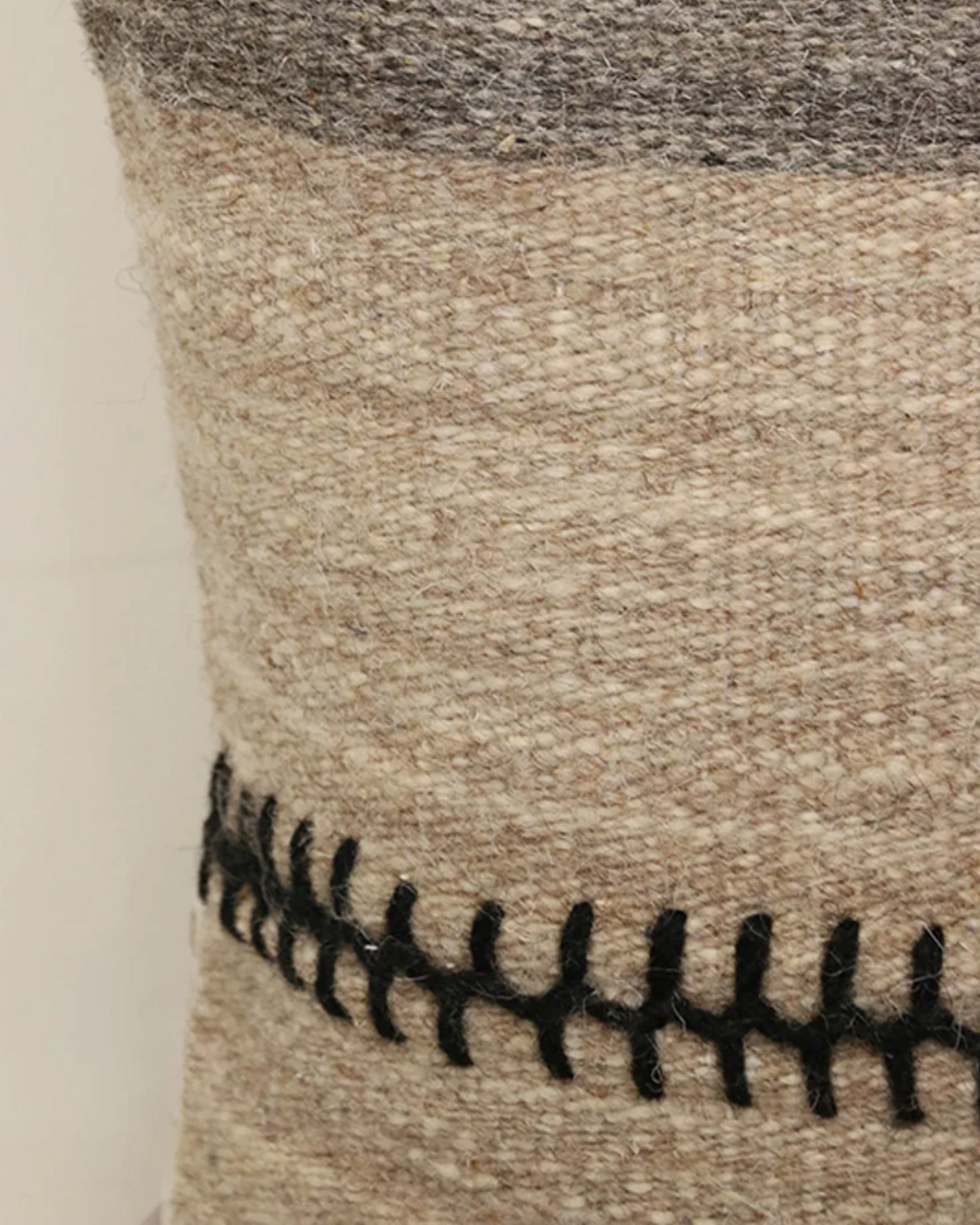 Tribal Wool Woven Cushion Cover In Earth Tones