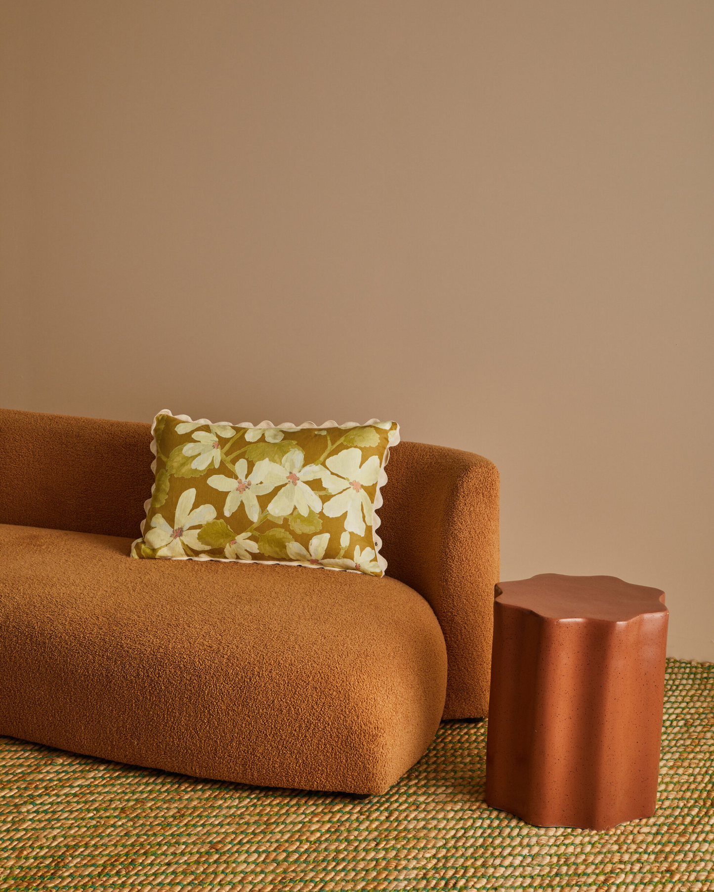 VIOLET - MUSTARD CUSHION COVER 60x40