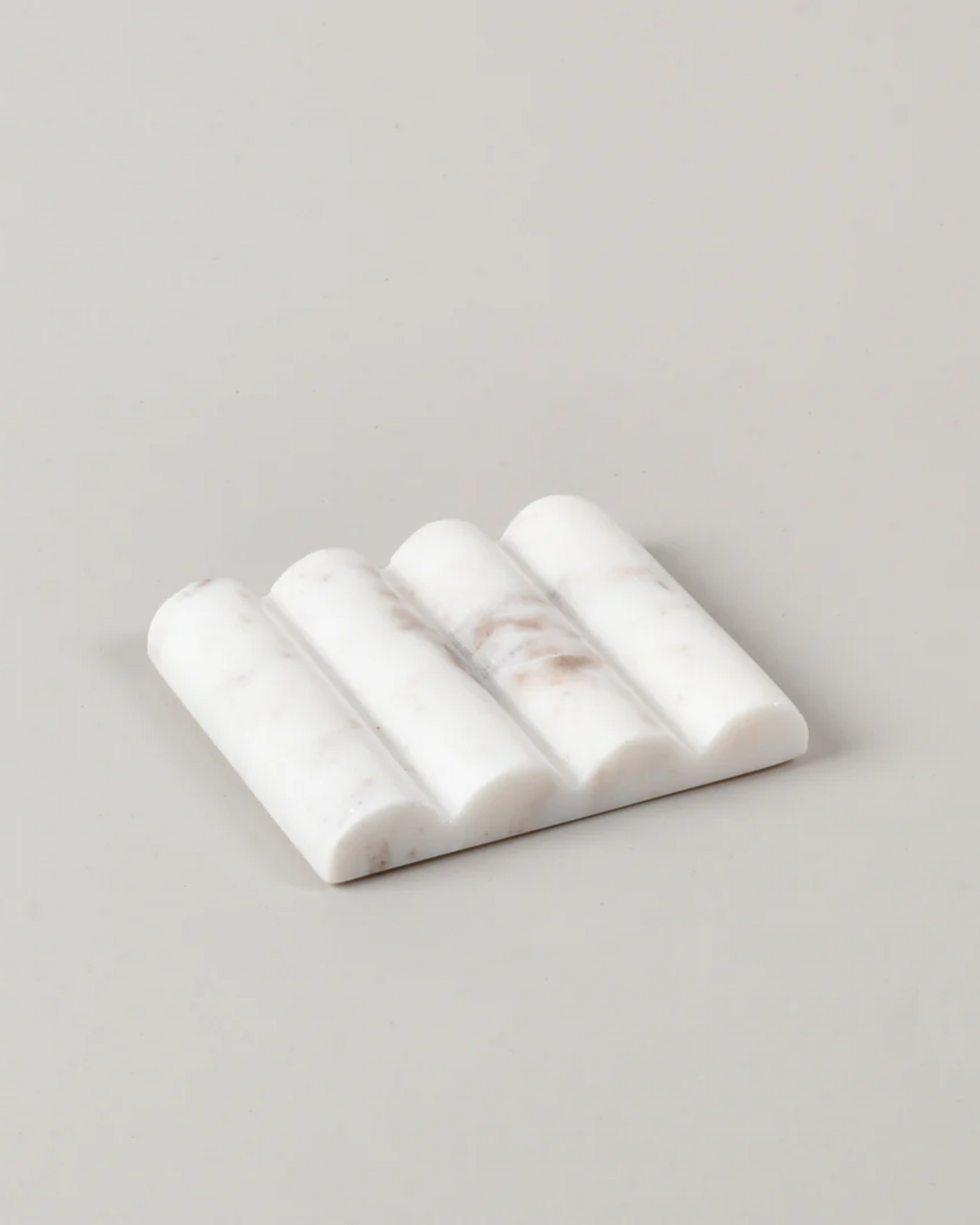 WHITE MARBLE SOAP DISH/SPOON REST