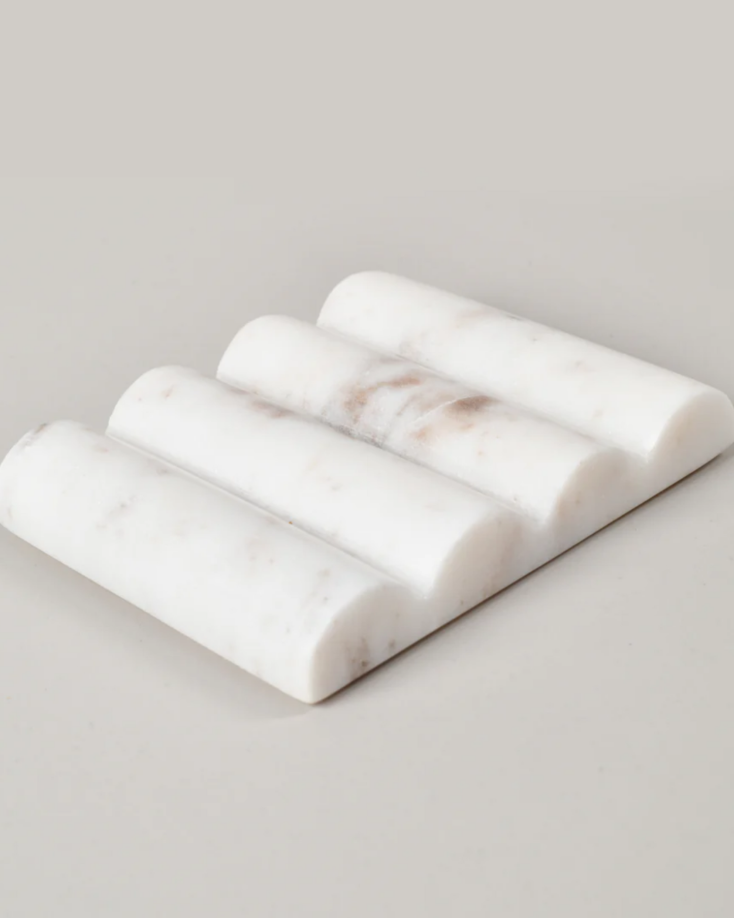 WHITE MARBLE SOAP DISH/SPOON REST