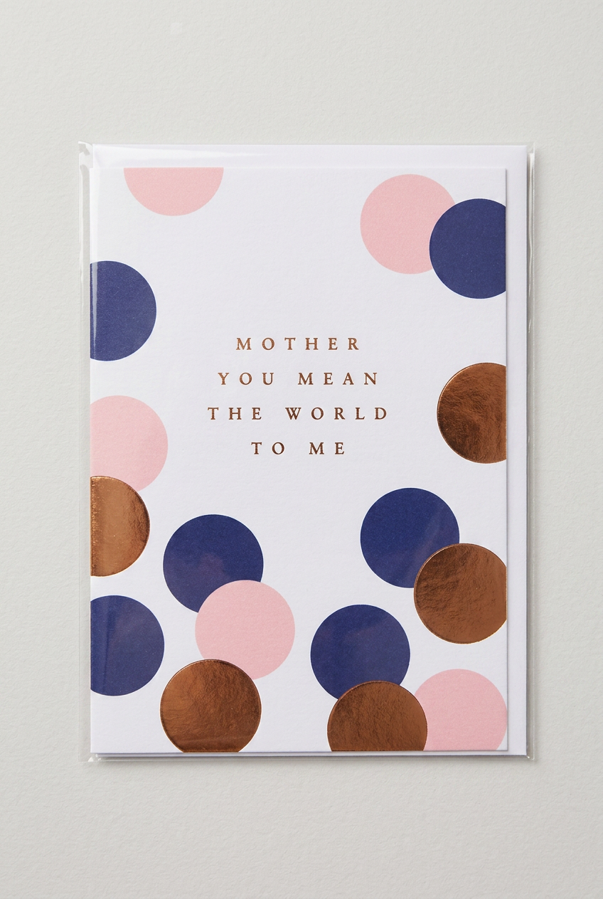 MOTHER YOU MEAN THE WORLD TO ME - GREETING CARD