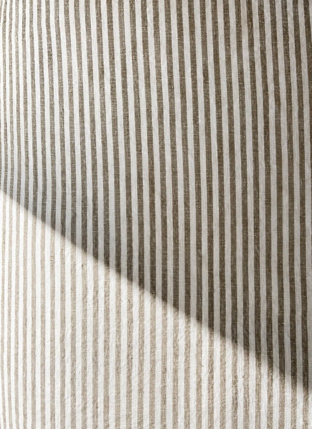 LE LIN - OLIVE THICK STRIPE DUVET