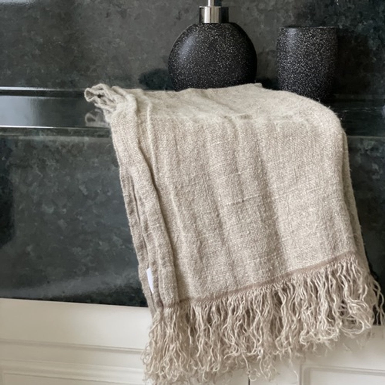 ANGASTON LINEN HAND TOWEL - NATURAL