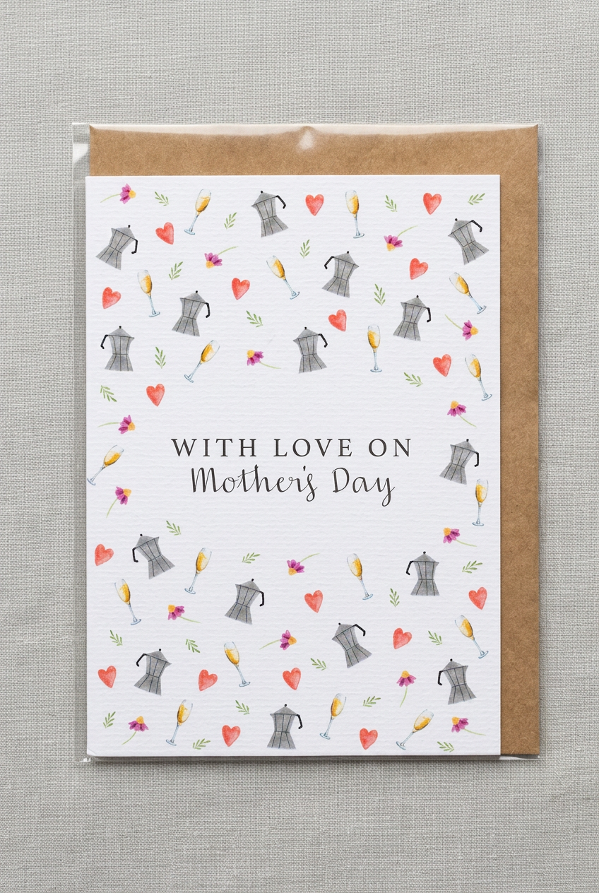 WITH LOVE ON MOTHER'S DAY - GREETING CARD