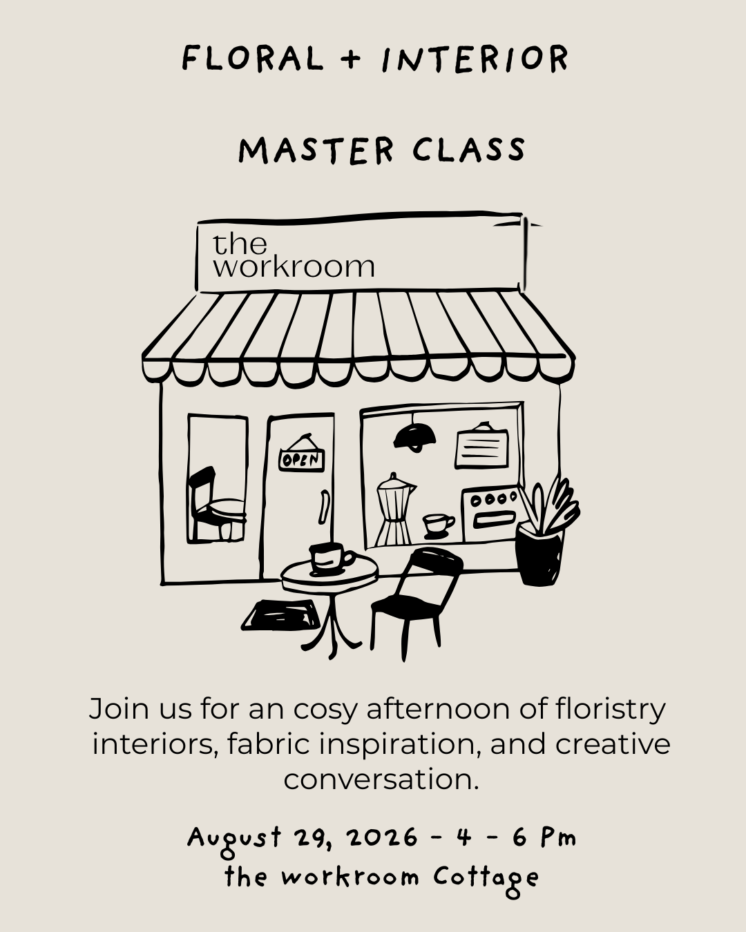 THE WORKROOM WINTER FLORAL AND INTERIOR MASTER CLASS