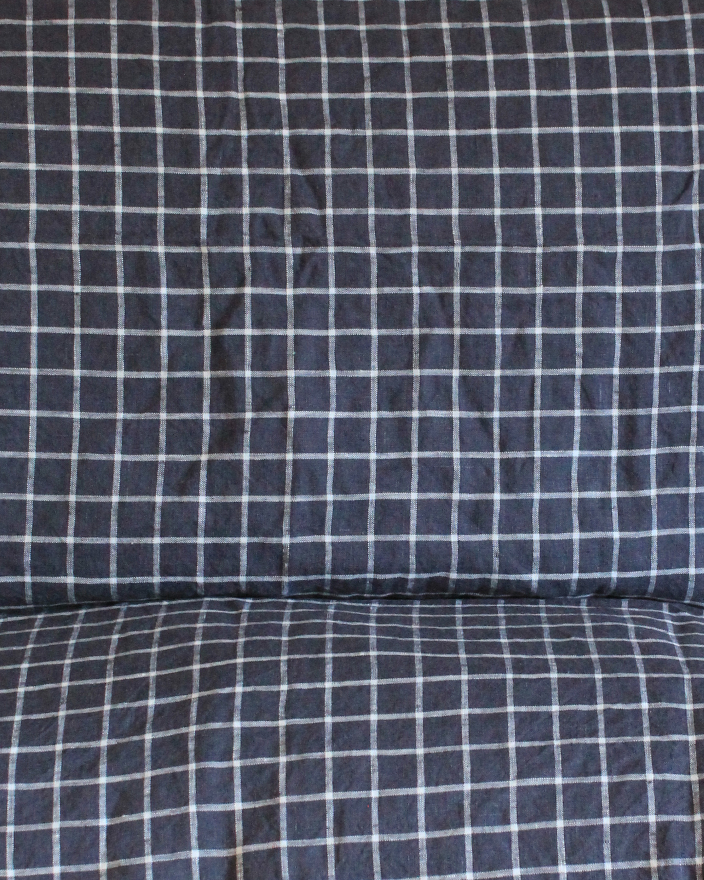 LE LIN DUVET - NAVY GRID