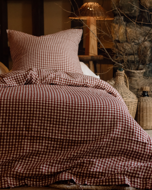 LE LIN DUVET - MULBERRY GINGHAM