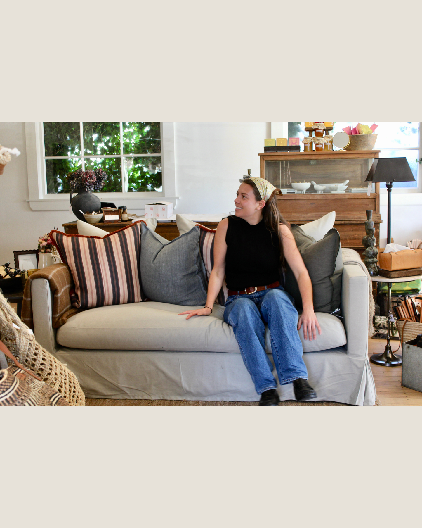 LUXE 2 SEATER SOFA - SAND