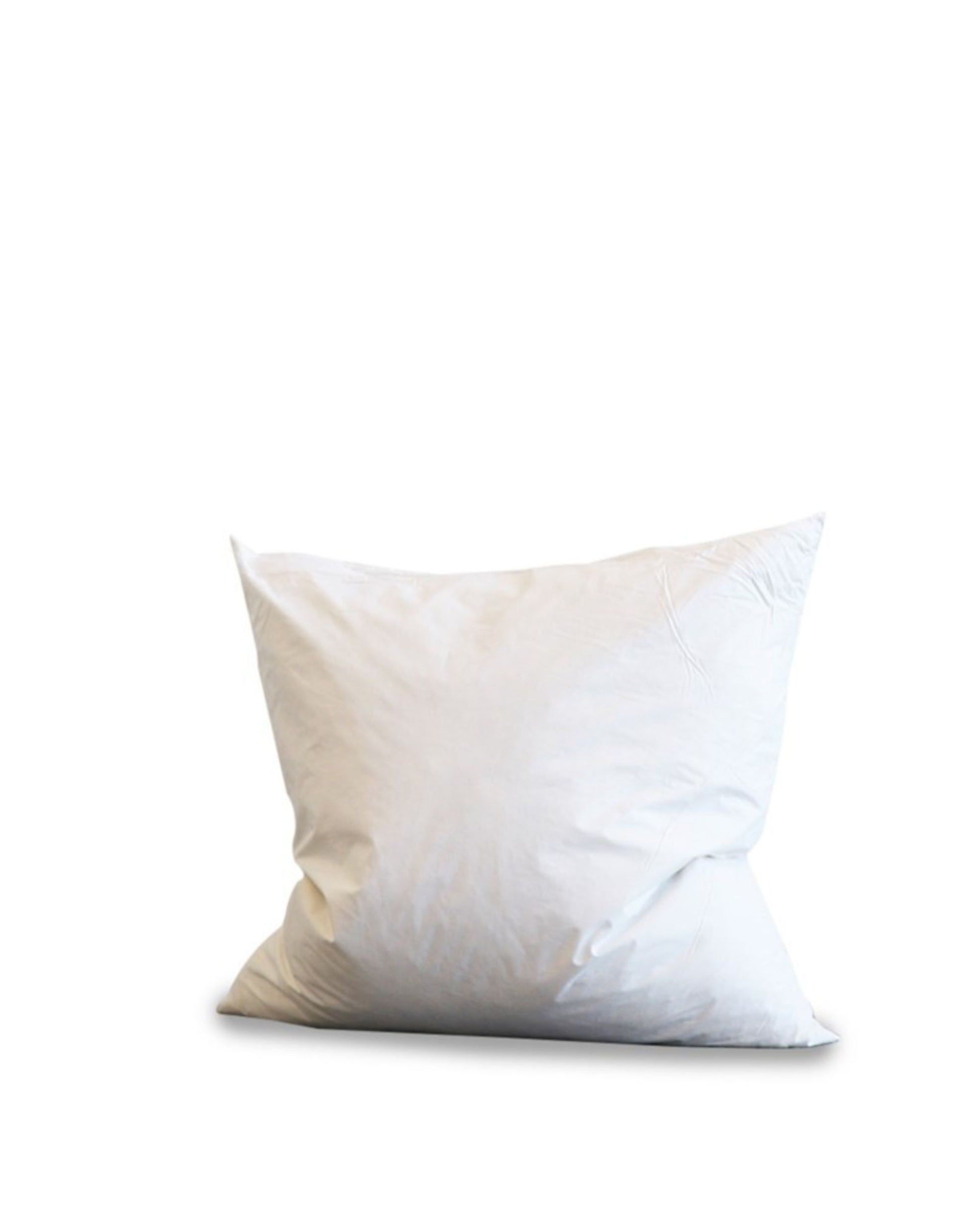 The Hawthorne INNER 70x70 cushion, filled with plush duck feathers, rests elegantly against a plain white background, offering a touch of luxury and comfort.