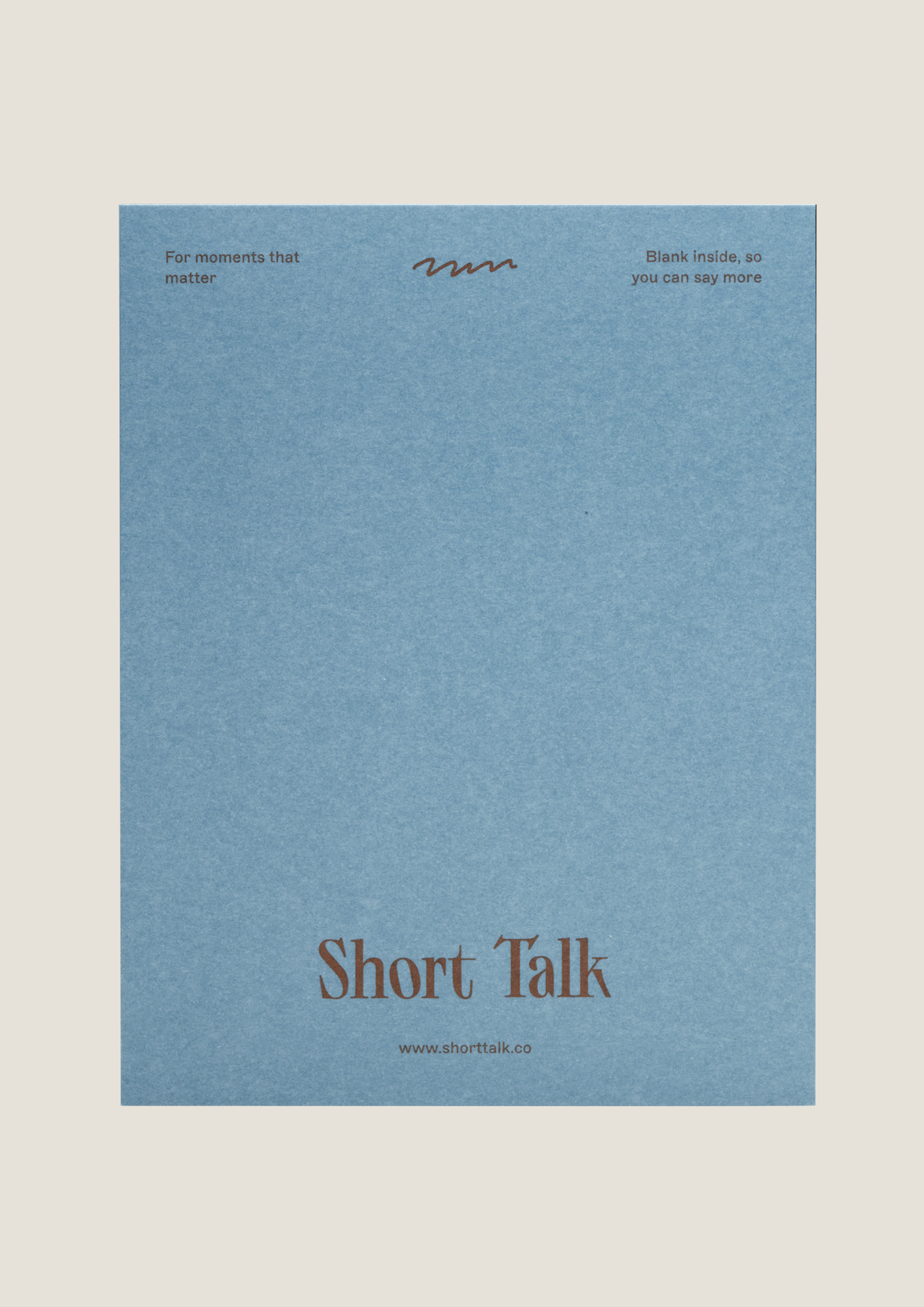 ANOTHER ROTATION - SHORT TALK GREETING CARD