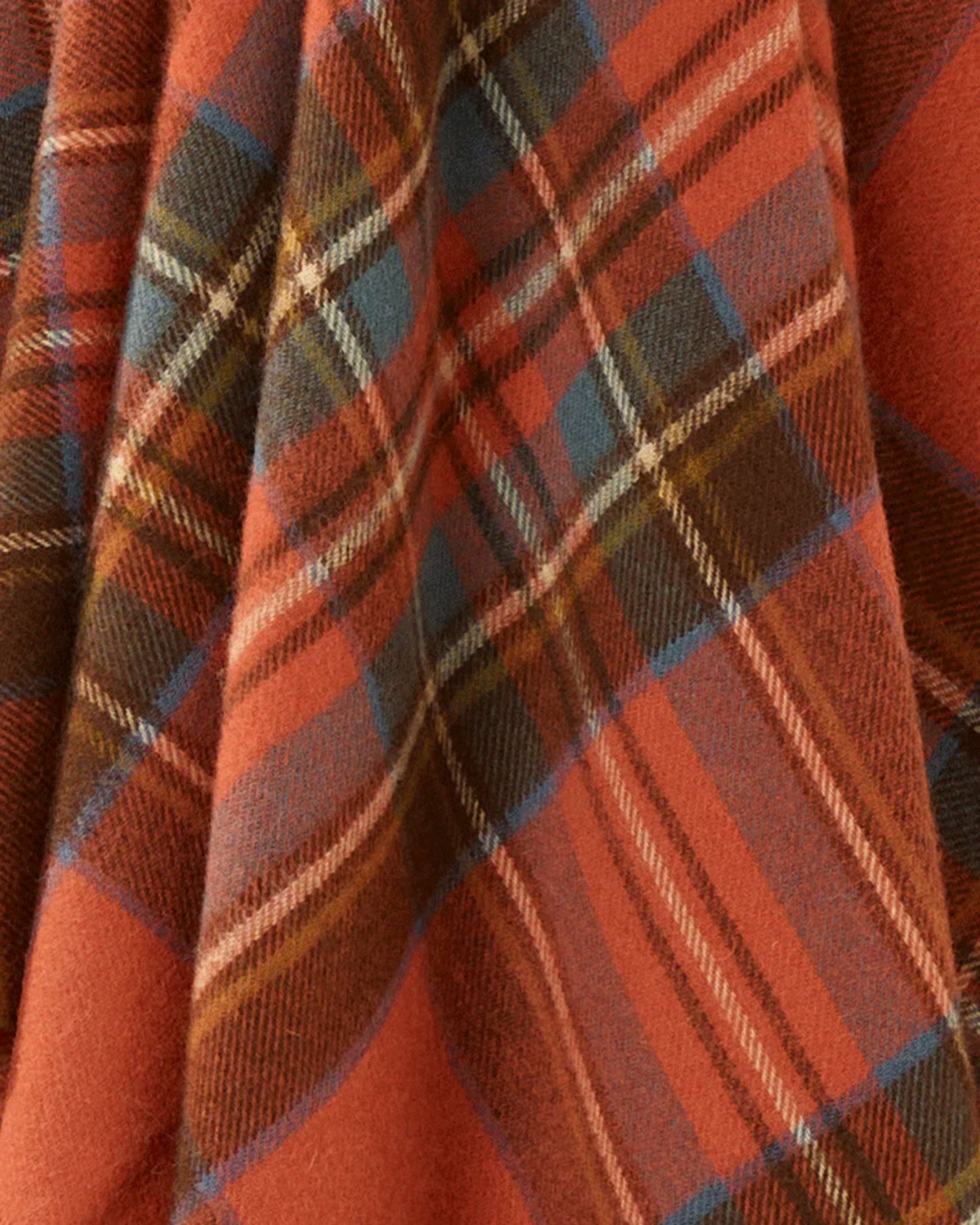 ANTIQUE ROYAL STEWART MERINO THROW