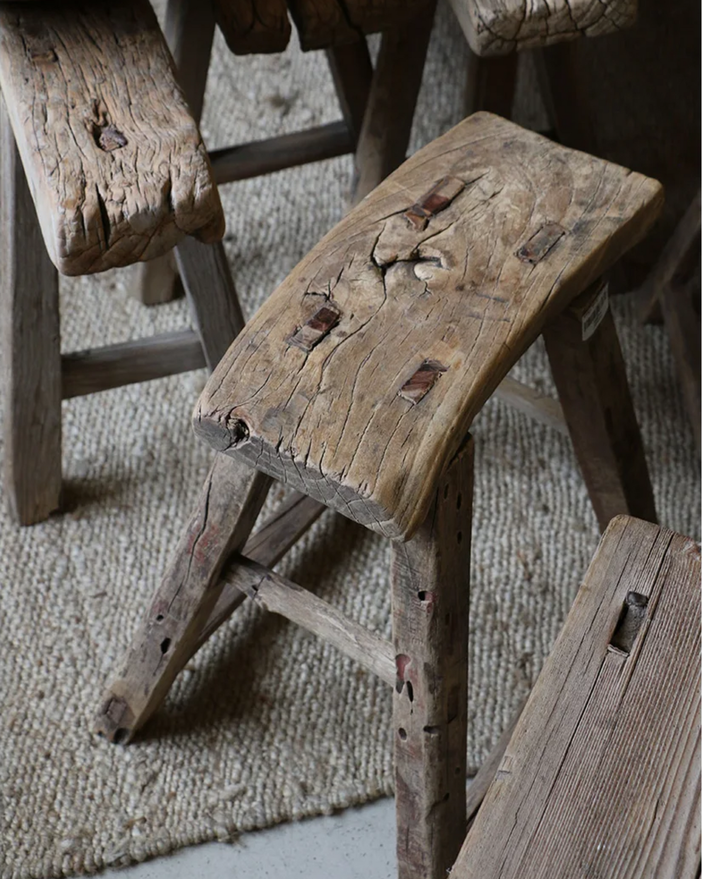 ANTIQUE WOODEN STOOL