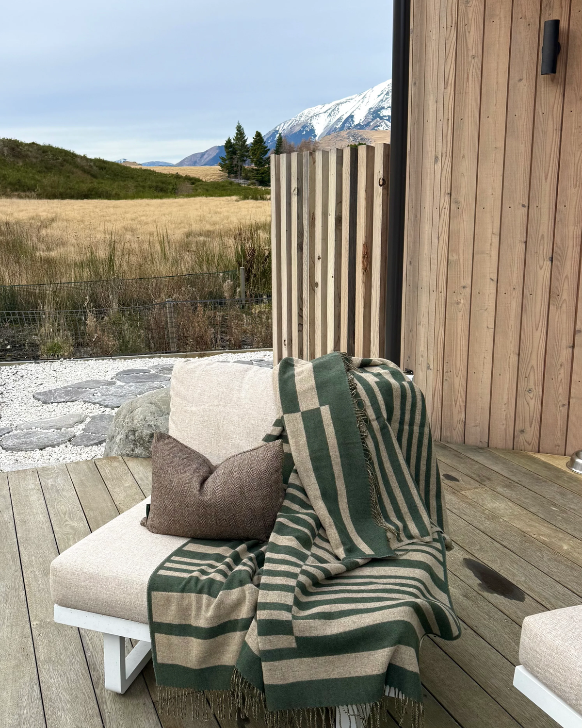 ARBORETUM HERITAGE GREEN 100% MERINO THROW