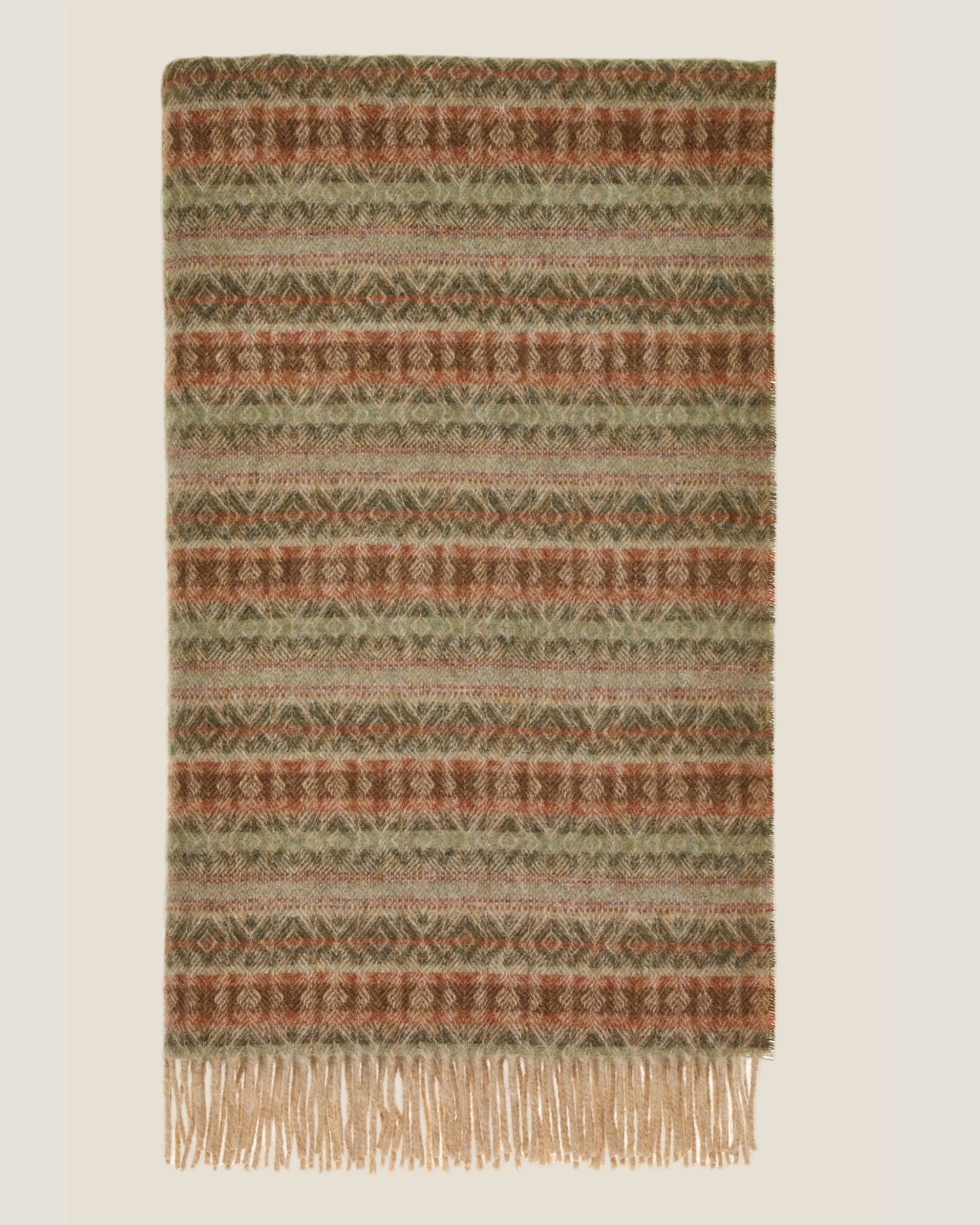 AYR NZ WOOL THROW - SAGE