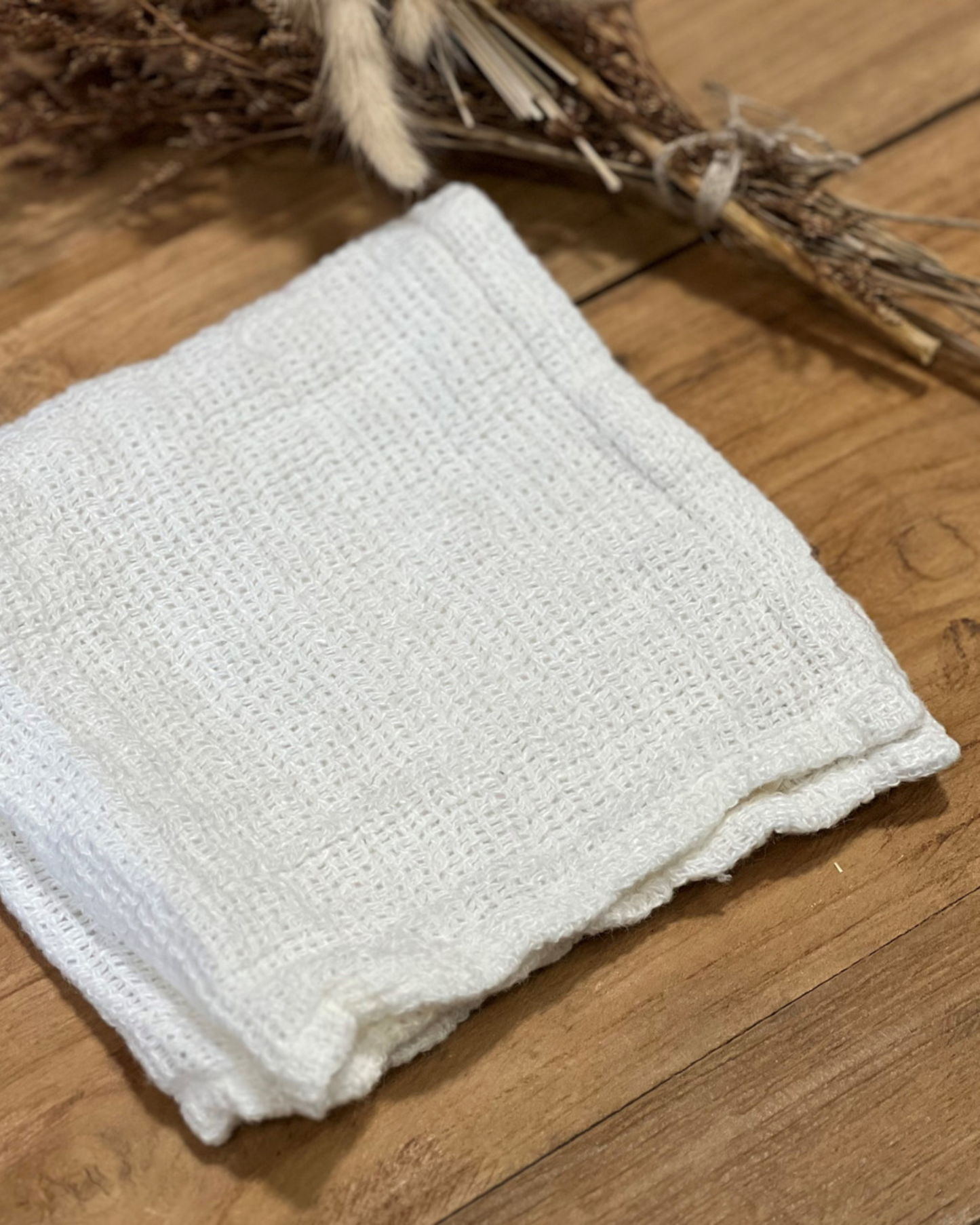 AUDREY HEAVY MESH WASH CLOTH - OPTIC WHITE