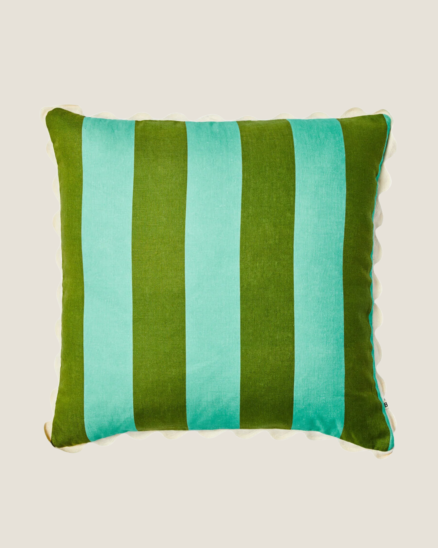 BONNIE AND NEIL - BIG STRIPE CUSHION - MINT