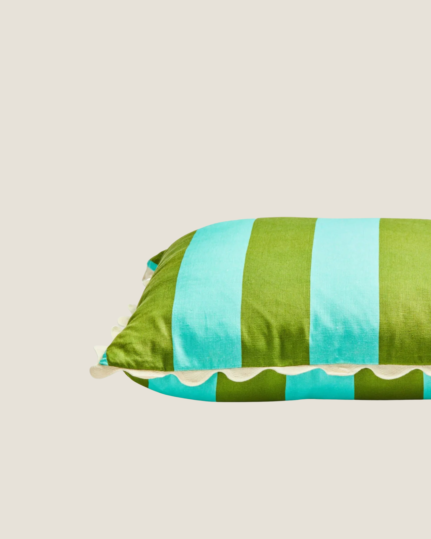 BONNIE AND NEIL - BIG STRIPE CUSHION - MINT