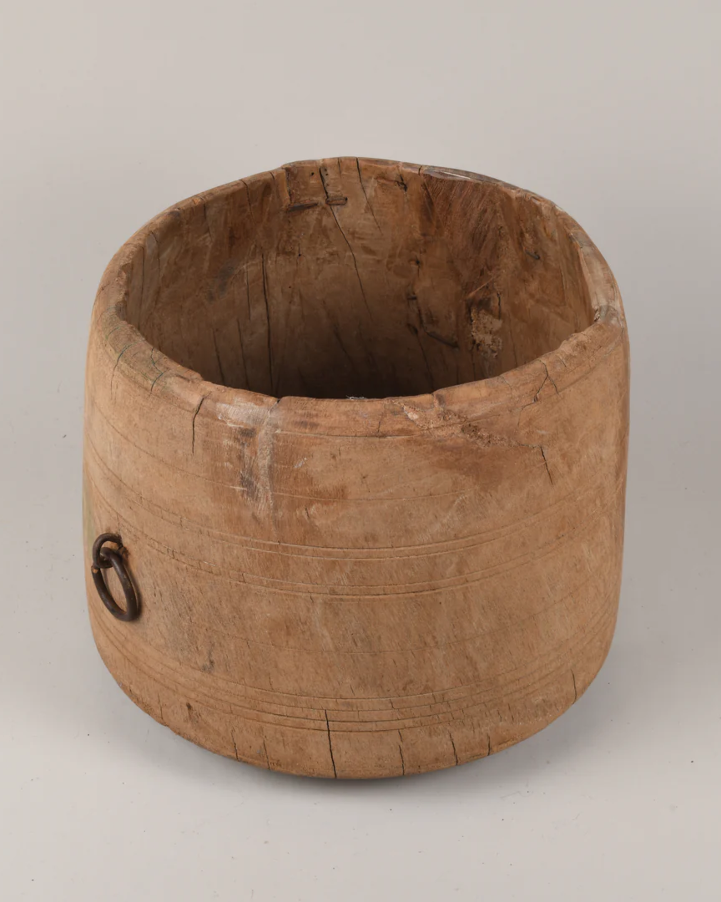 BLEACHED WOODEN MANA POTS
