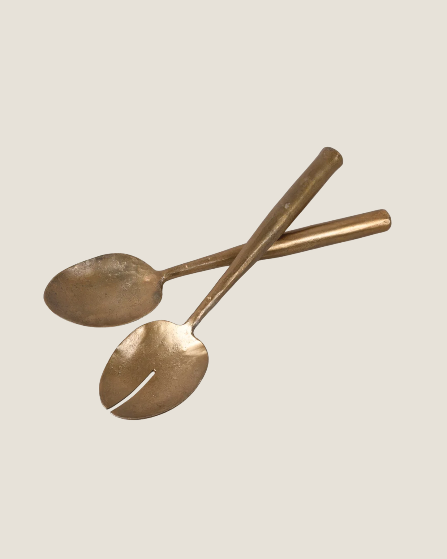 BRASS FORGED SALAD SERVERS