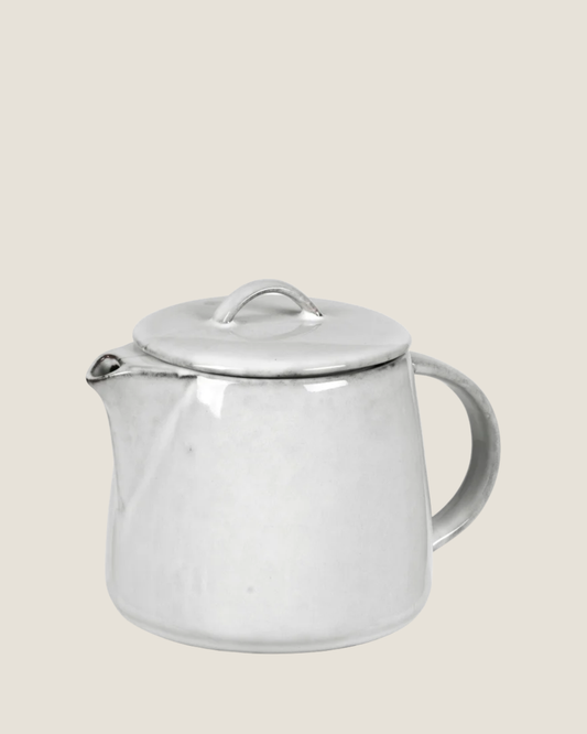 TEA POT WITH FLAT LID - NORDIC SAND